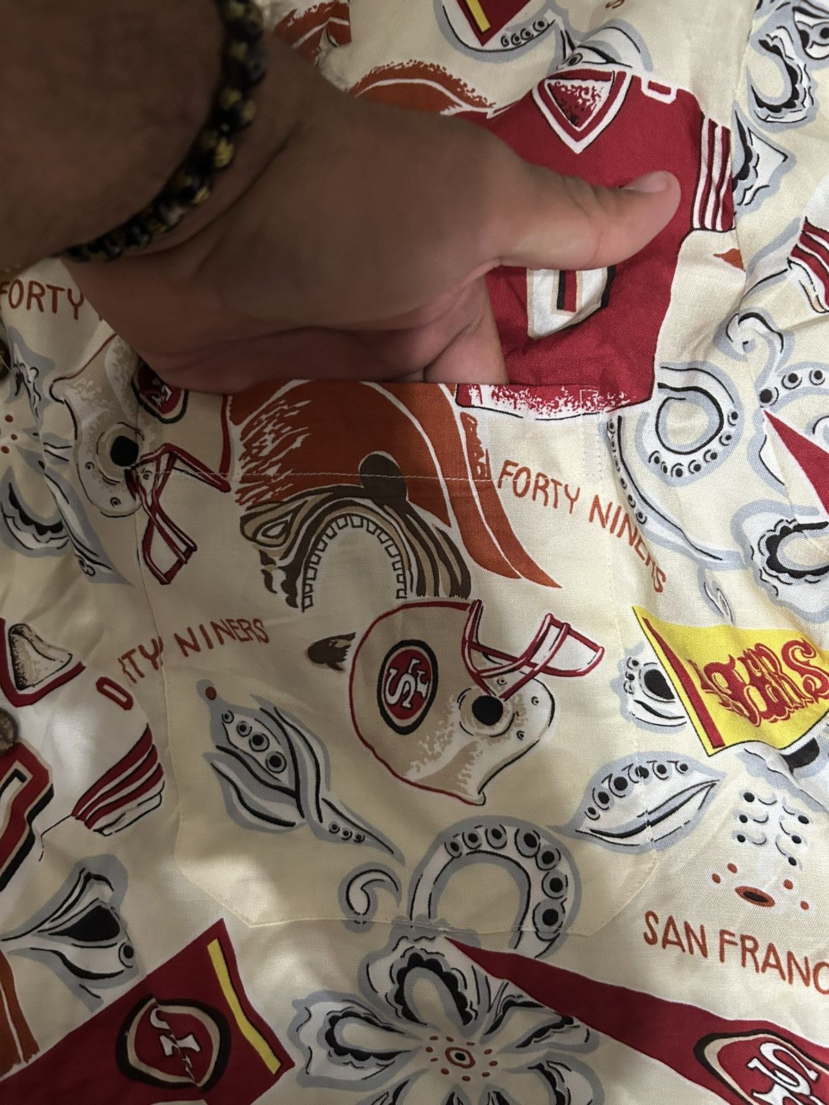 Other Vintage Sun&Turf NFL San Francisco 49ers Hawaiian print Size US L / EU 52-54 / 3 - 3 Thumbnail