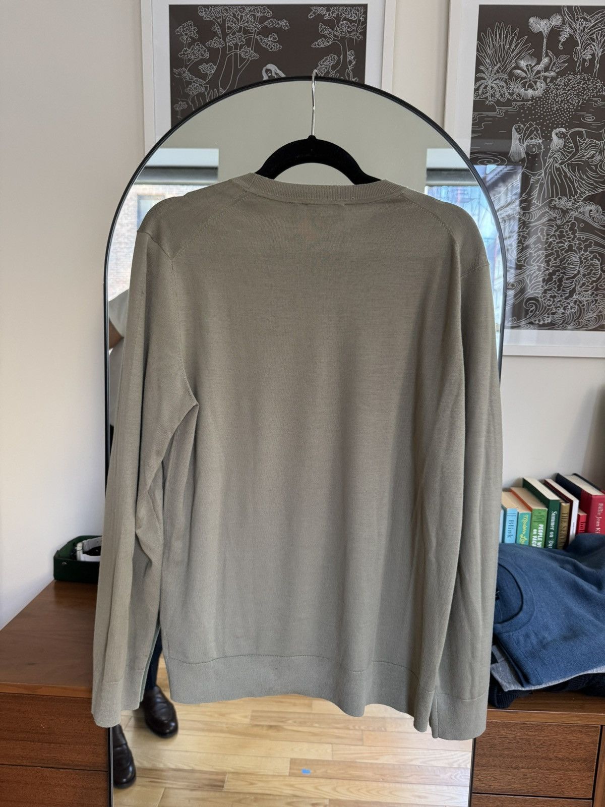 Theory Theory Green Wool Sweater Size US L / EU 52-54 / 3 - 6 Thumbnail