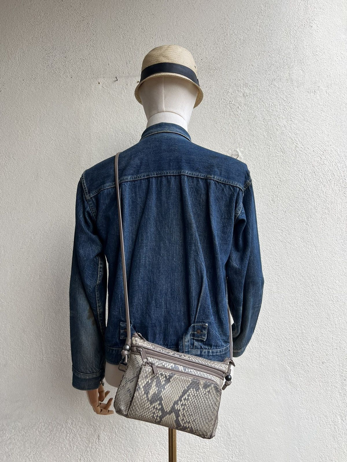 Leather Vintage Arukan Japan Python Snakeskin Leather Bag Mini Size ONE SIZE - 23 Thumbnail