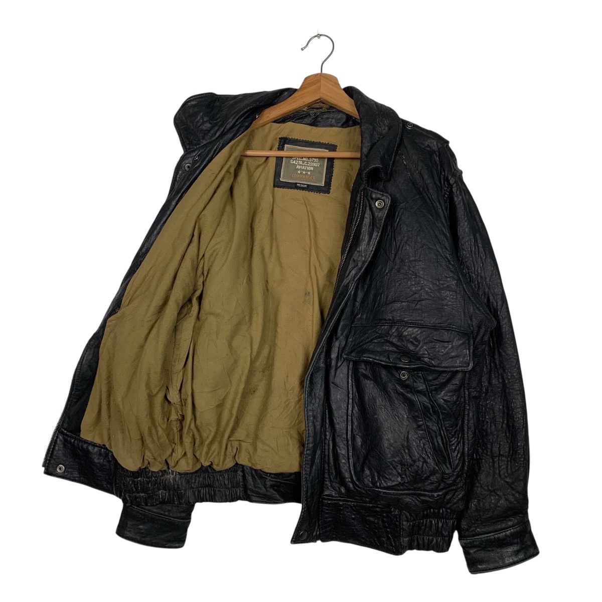 Japanese Brand Vintage Commander Aviator Leather Jacket Size US M / EU 48-50 / 2 - 9 Thumbnail