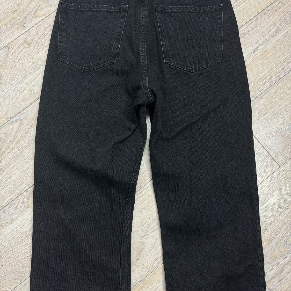 Other Rare Weekday Rowe Extra High Straight Black Denim Jeans Size US 30 / EU 46 - 19 Thumbnail