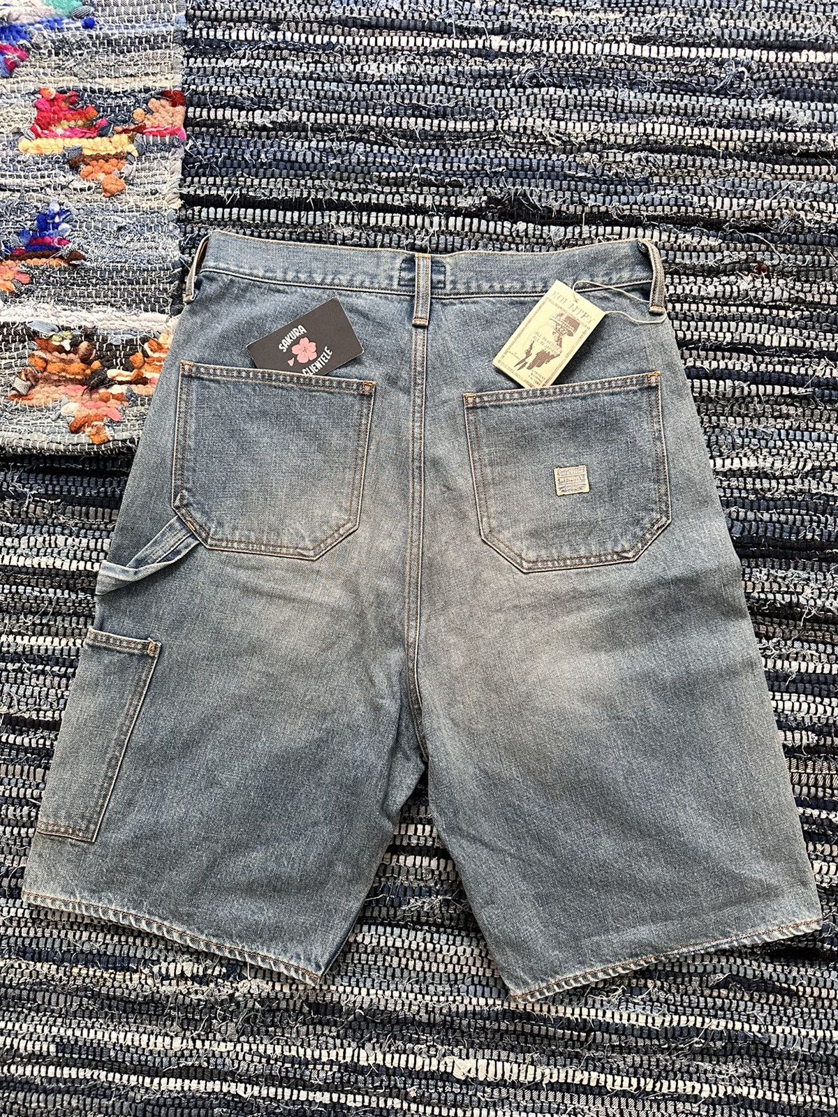 Kapital × Kapital Kountry Kapital 14oz Denim Short Pants Gem Set Studs Remake Indigo Size US 36 / EU 52 - 2 Thumbnail
