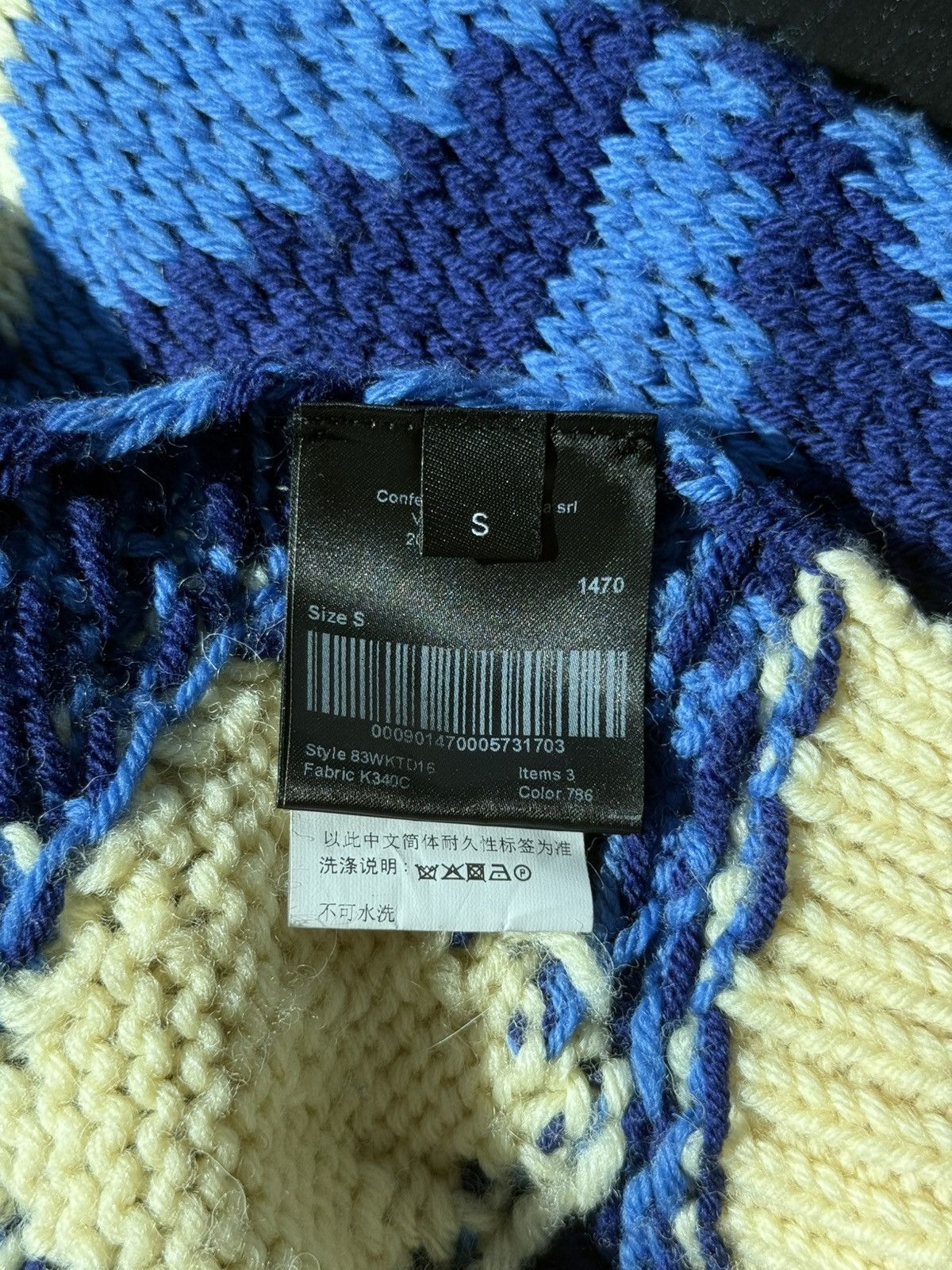 Calvin Klein 205W39NYC CK205W39NYC by Raf 18FW Star Knit Sweater Size US S / EU 44-46 / 1 - 5 Thumbnail