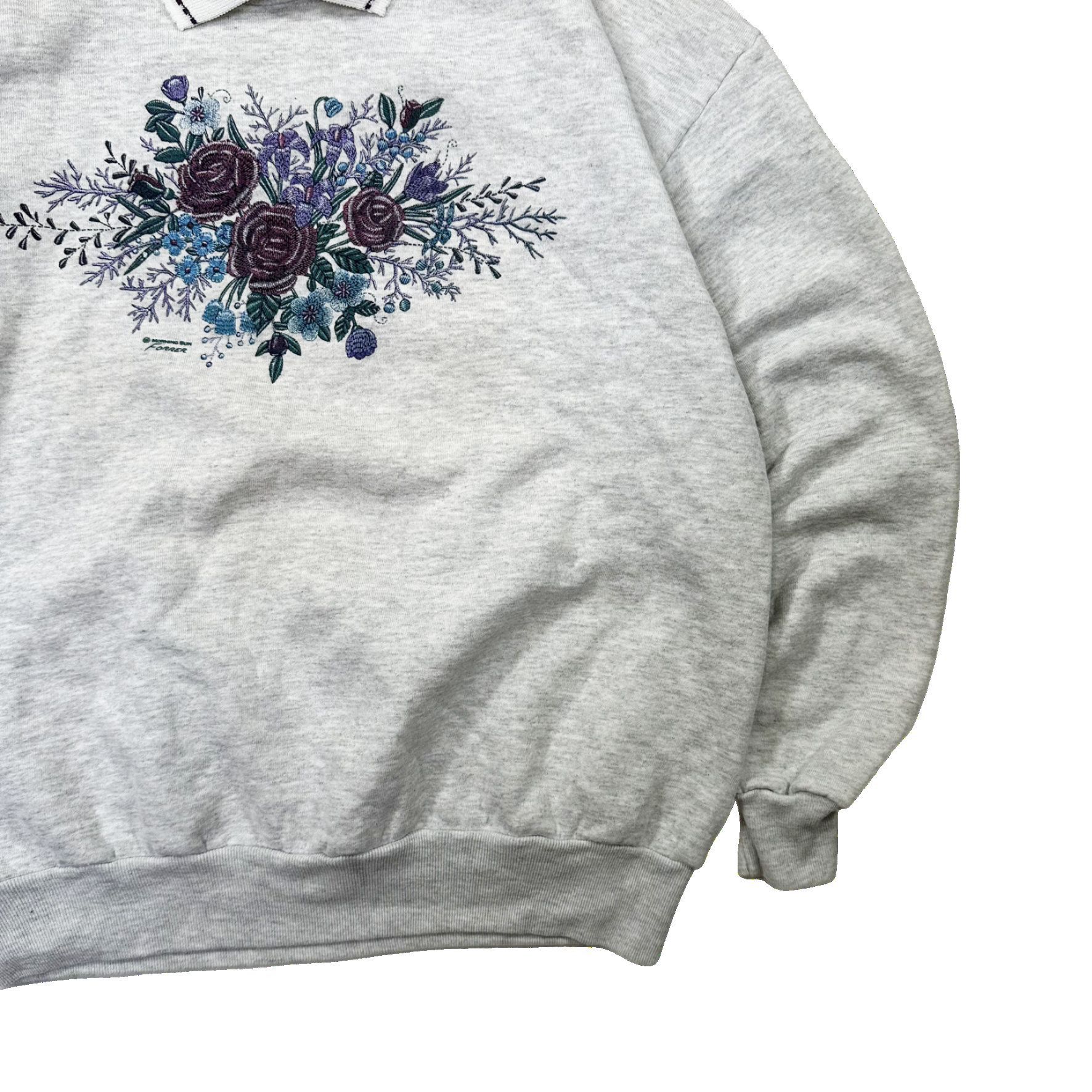 Vintage Vintage 90s Morning Sun Floral Graphic Grandma Sweater Size US XL / EU 56 / 4 - 3 Thumbnail