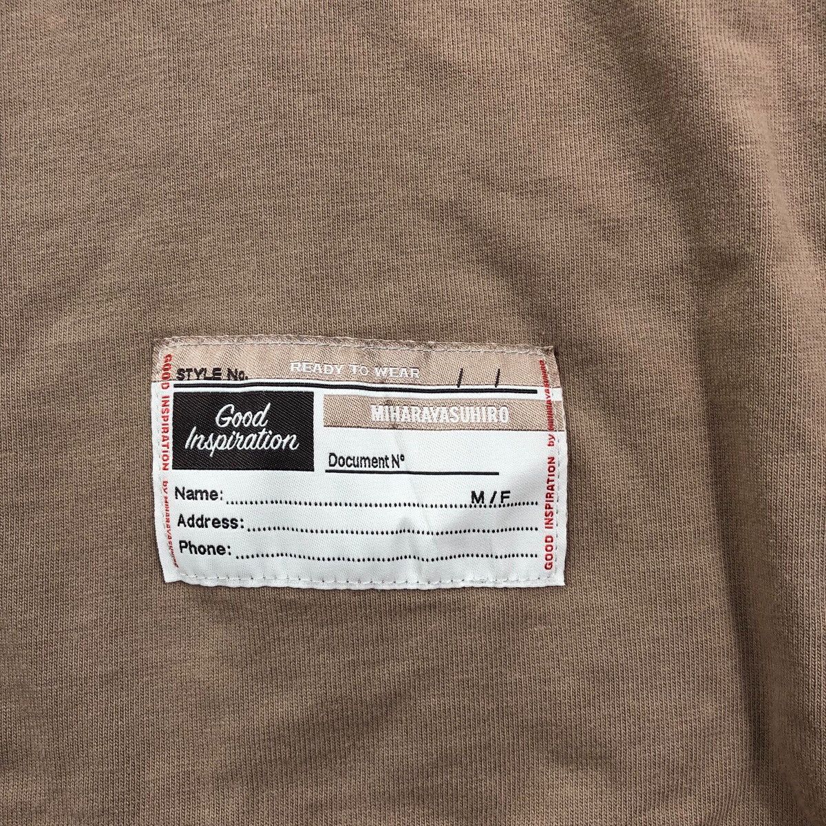 Maison MIHARA YASUHIRO Japanese Brand MIHARAYASUHIRO X GOOD INSPIRATIONBaggyT-Shirt Size US M / EU 48-50 / 2 - 5 Thumbnail