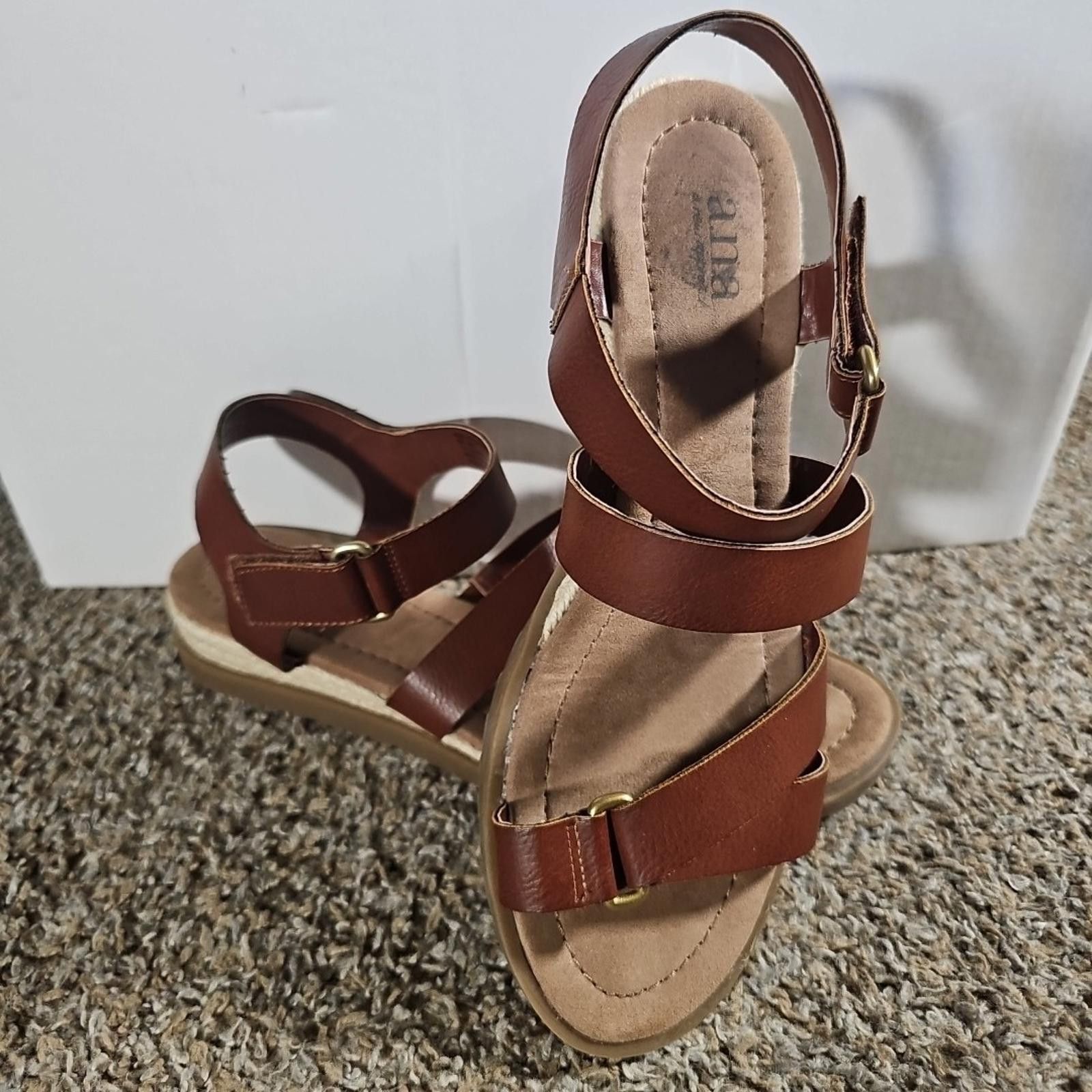 Analog A.n.a A New Approach Burbank Strap Sandals Brown 8.5 Size US 8.5 / IT 38.5 - 1 Thumbnail