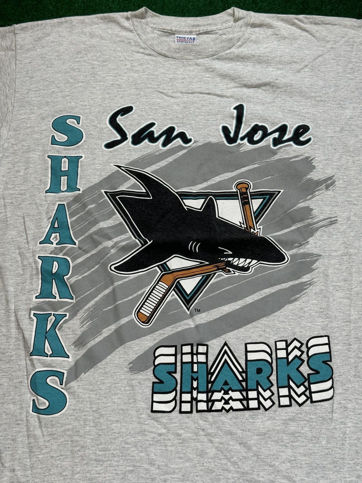 Vintage Vintage 90s San Jose Sharks One Size Fits All Night Shirt Size ONE SIZE - 2 Thumbnail
