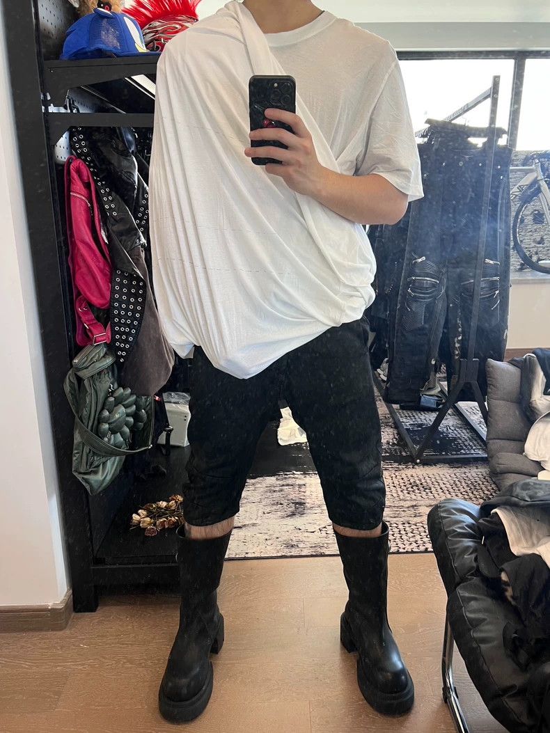 Boris Bidjan Saberi Boris Bidjan Saberi Pure cotton super-long bottom short sl Size US XXL / EU 58 / 5 - 6 Thumbnail