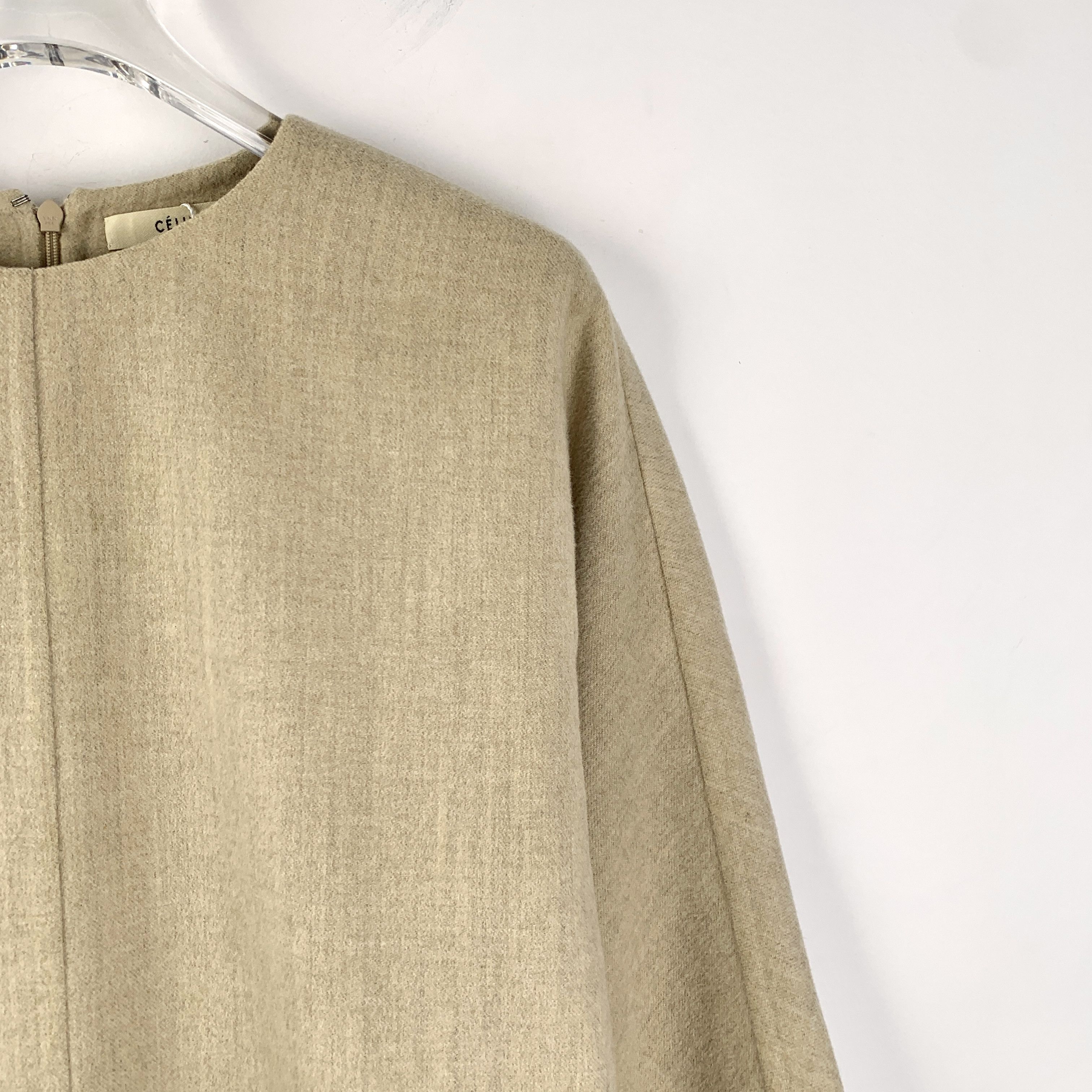 Celine Celine Dress – Khaki Wool Knit (Size XS) Size XS / US 0-2 / IT 36-38 - 4 Thumbnail