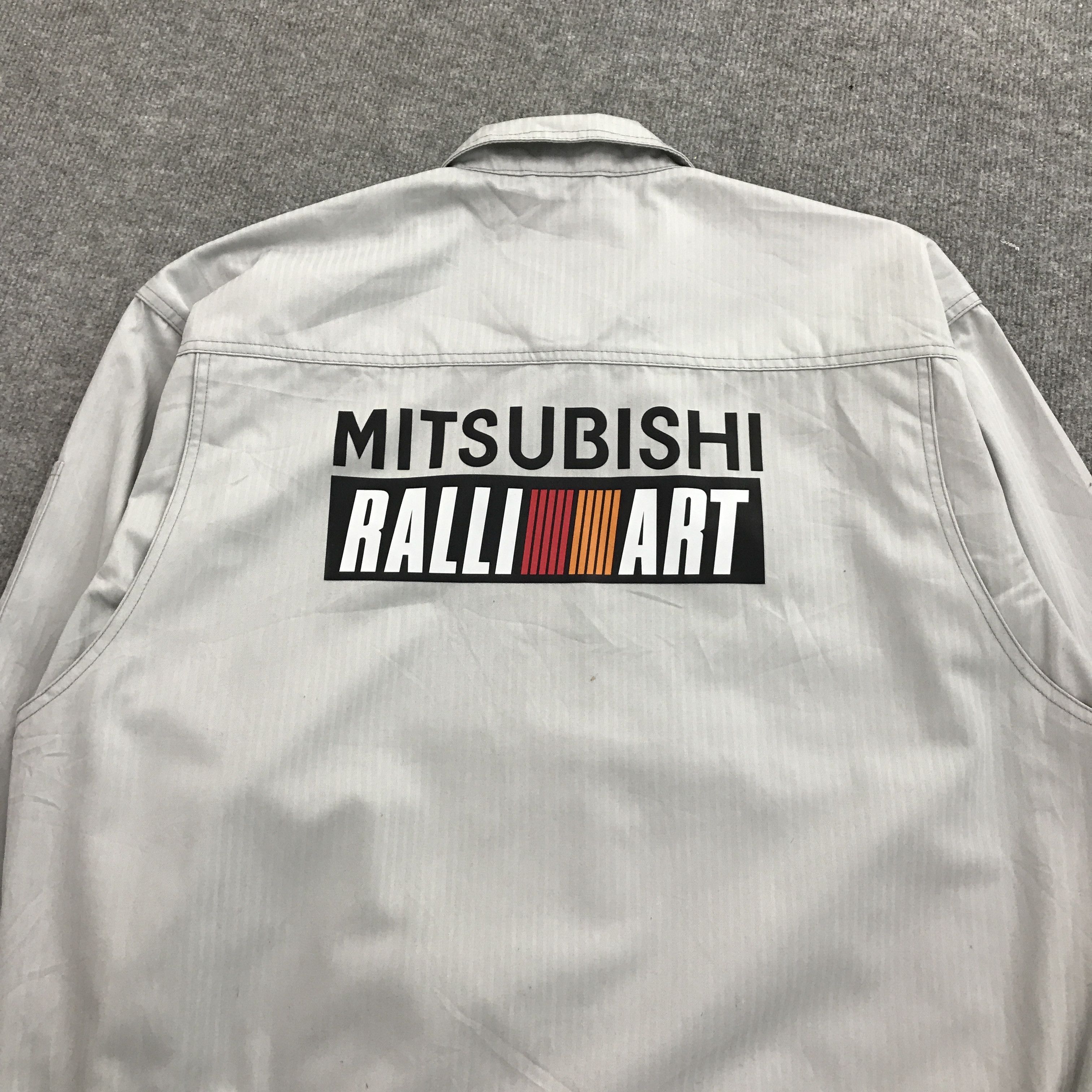 Japanese Brand MITSUBISHI RALLIART ZIPPER UNIFORM WORK CUSTOM JACKET Size US L / EU 52-54 / 3 - 6 Thumbnail