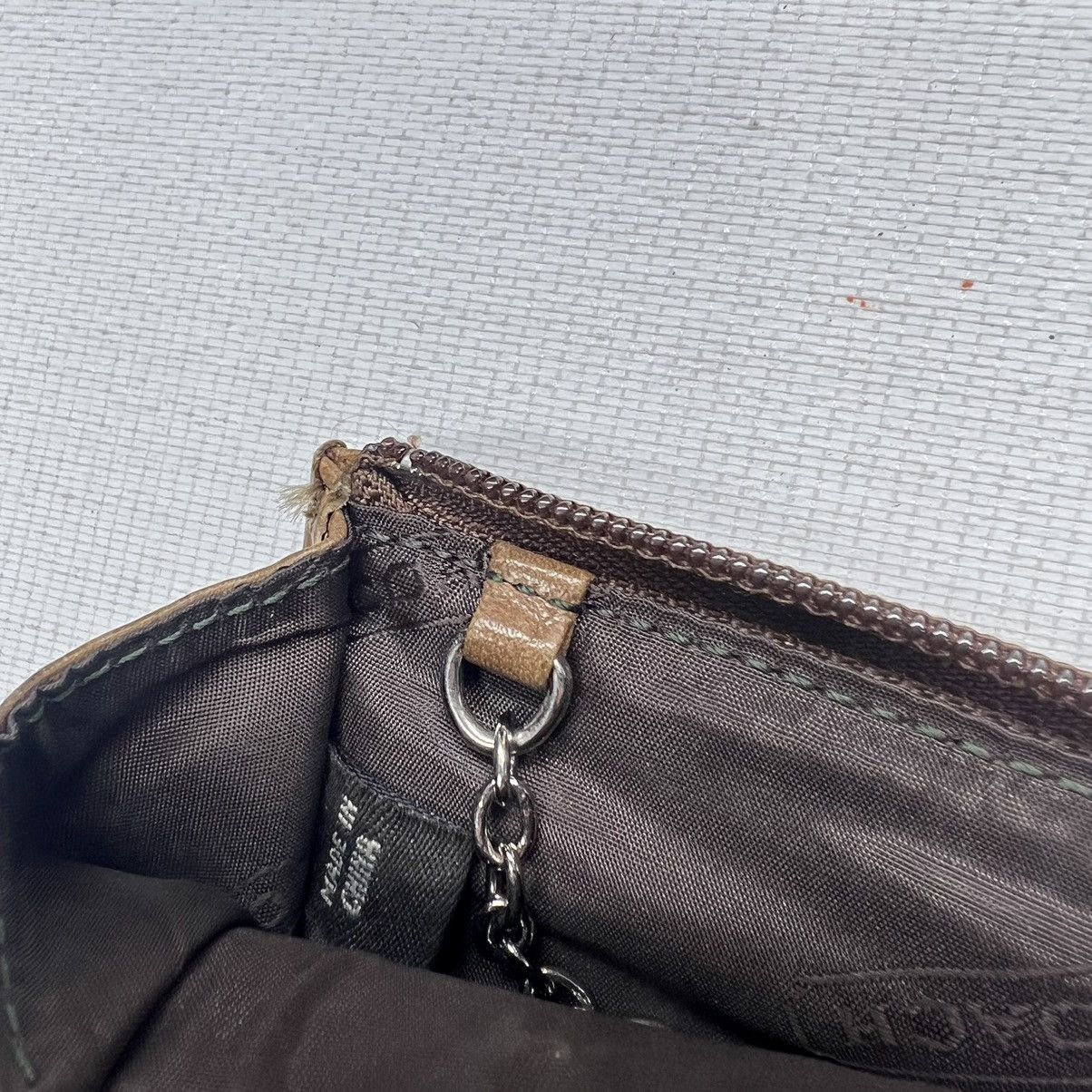 Coach × Vintage VTG Coach Coin Purse Monogram Logo Zipper Key Chain ID Y2K Size ONE SIZE - 13 Thumbnail