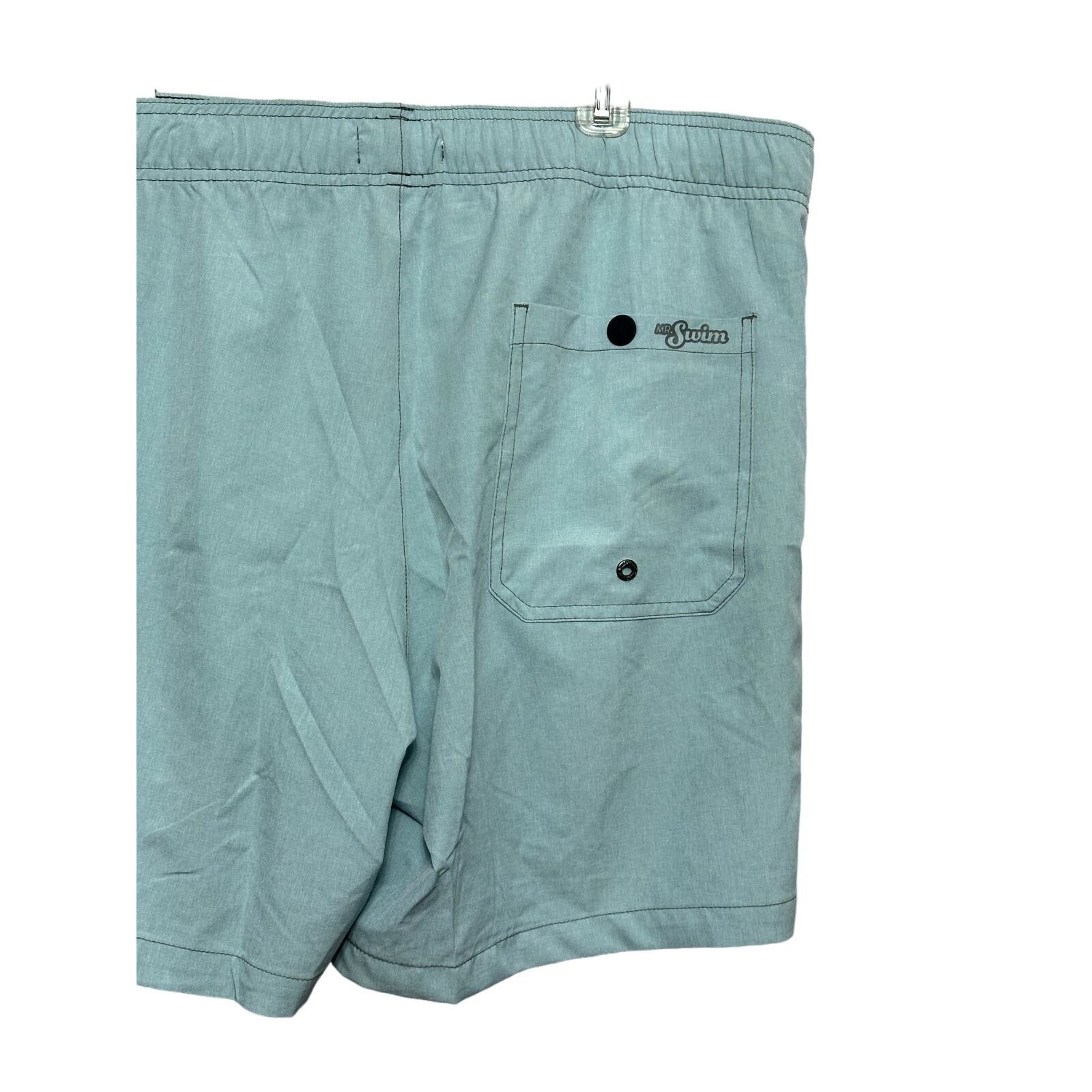 Other Mr. Swim Trunk Adjustable Drawstring Quick-Dry Green XXL NWT Size US 40 / EU 56 - 6 Thumbnail