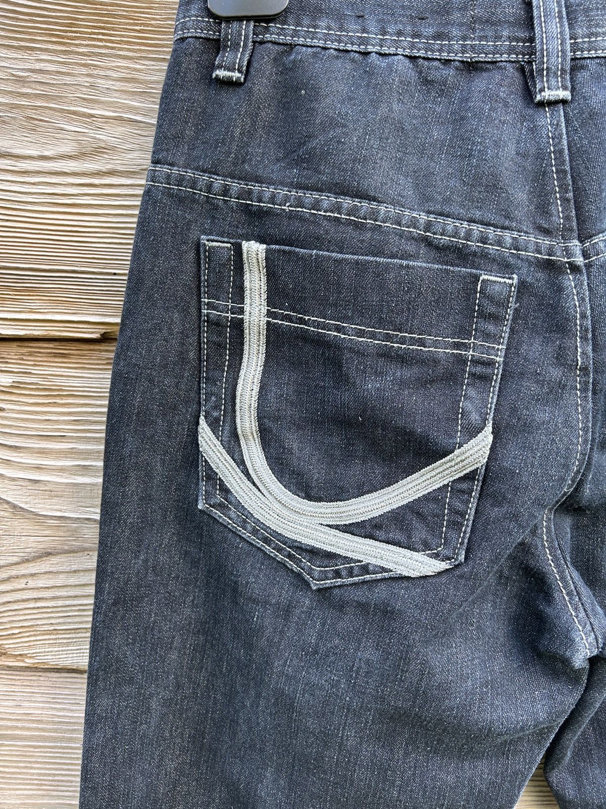 Karl Kani Vintage Karl Kani Big Embroidered Logo Denim Jeans 32 Size US 32 / EU 48 - 2 Thumbnail