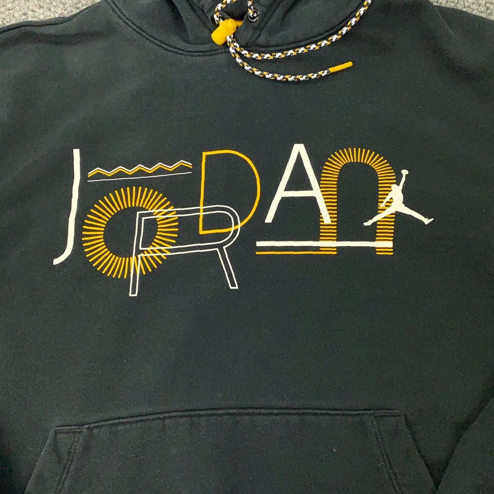 Jordan Brand Nike Air Jordan Legacy 2 Hoodie Mens Small Black Fleece Sweatshirt Sweater Size US S / EU 44-46 / 1 - 2 Thumbnail