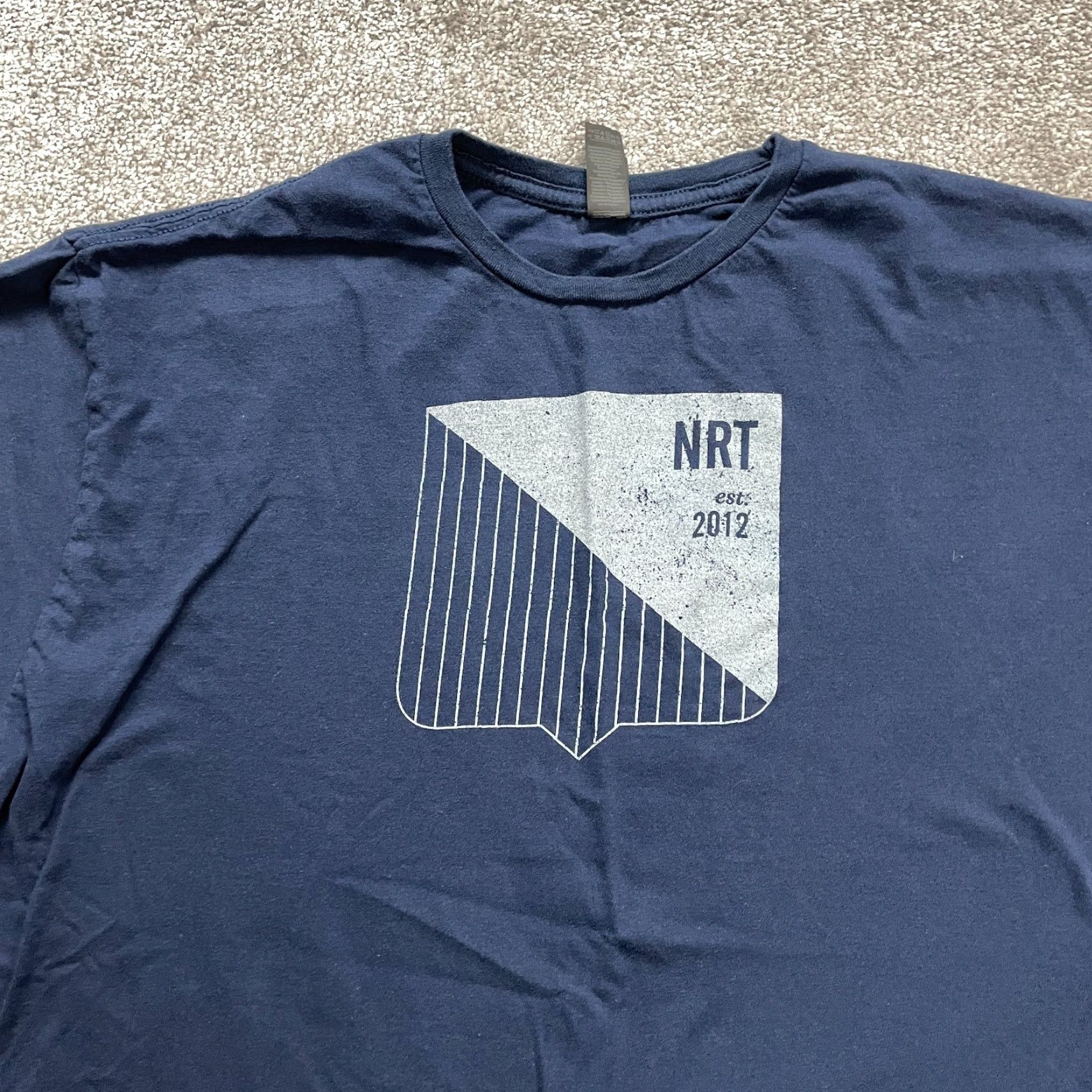 Gildan Gildan SoftStyle T-Shirt Mens 2XL Navy Blue Graphic Tee Cotton Short Sleeve Crew Neck Size US XXL / EU 58 / 5 - 3 Thumbnail