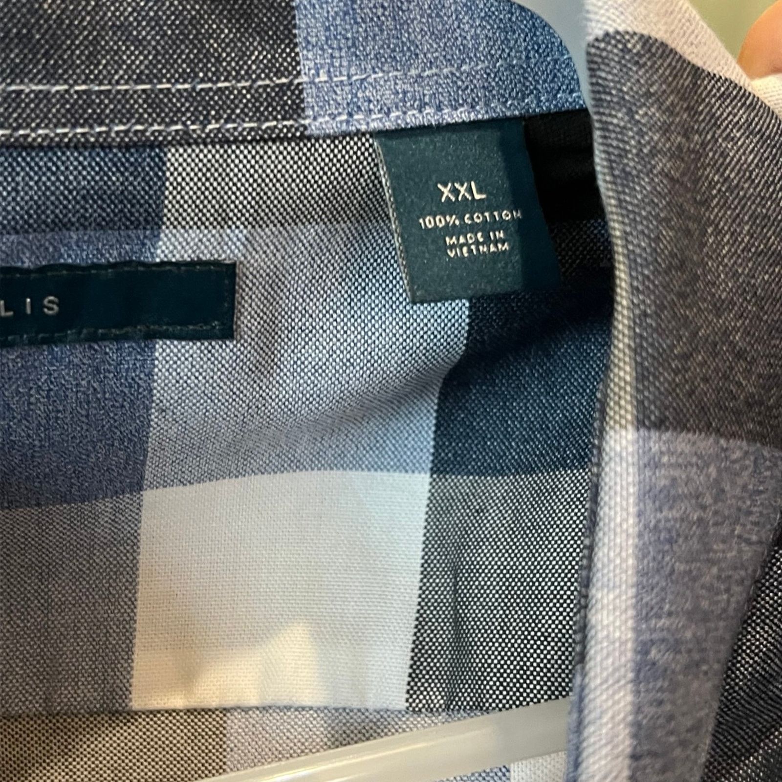 Perry Ellis Perry Ellis Blue Flannel Shirt Size US XXL / EU 58 / 5 - 6 Thumbnail