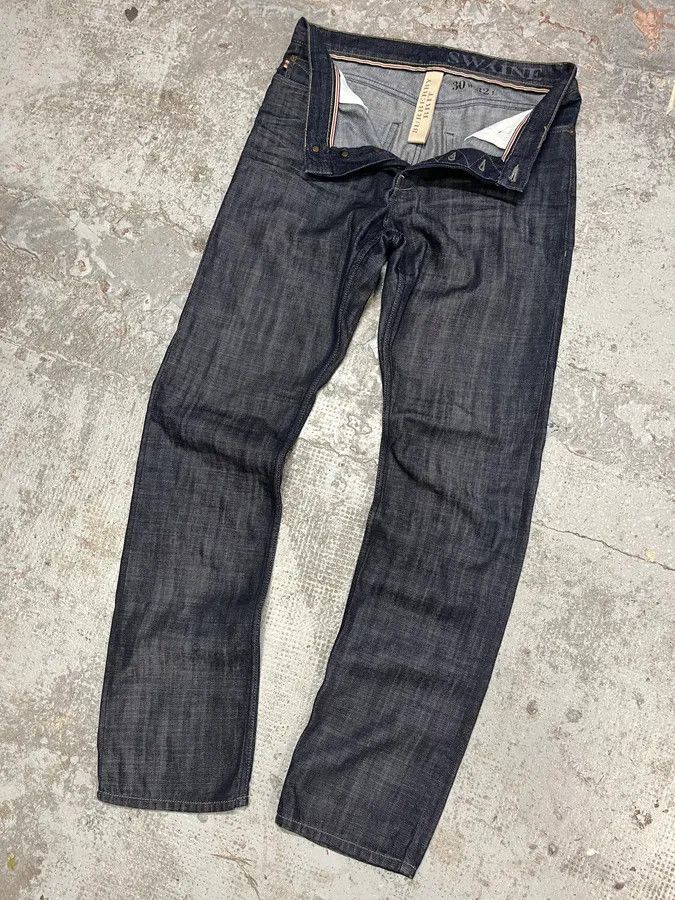 Burberry × Vintage 2000s Burberry Raw Denim Jeans Size US 33 - 6 Thumbnail