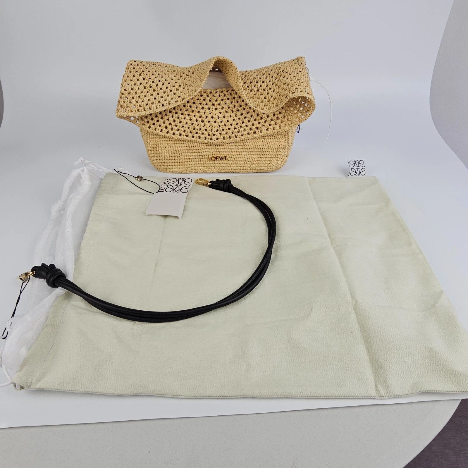 Loewe New LOEWE Ola Medium Natural Raffia Shoulder Bag Size ONE SIZE - 2 Thumbnail