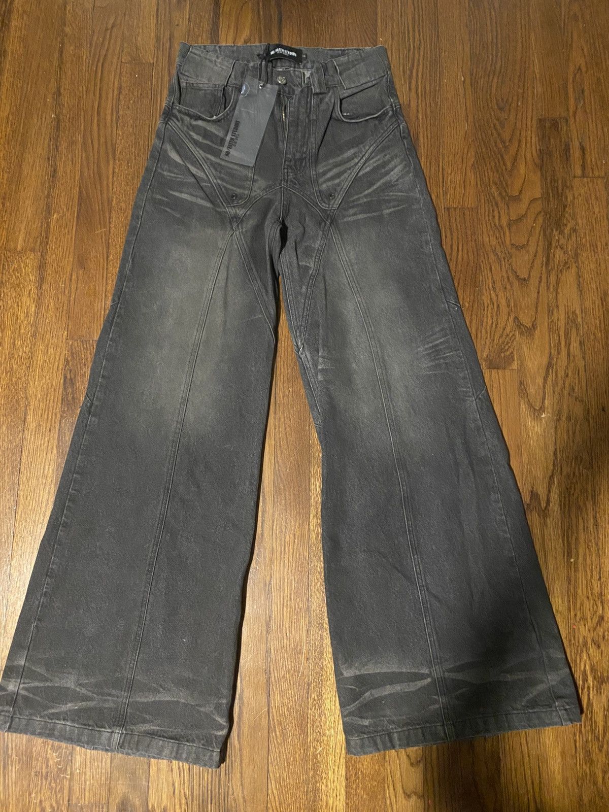 No Faith Studios Nofaithstudio sun faded dune baggy denim | Grailed