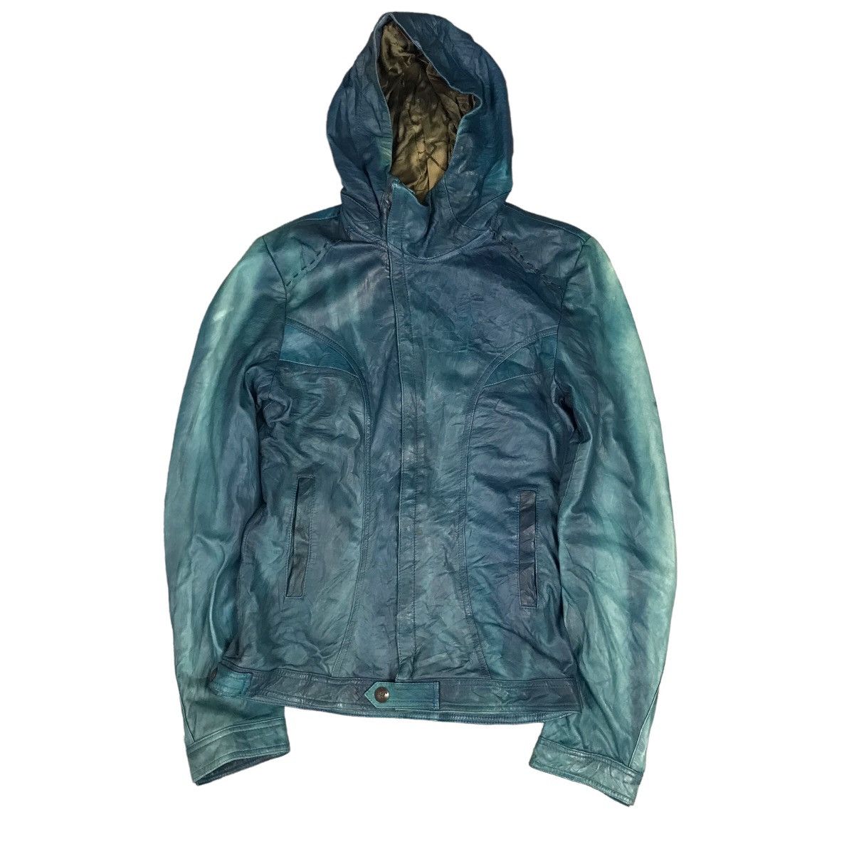 14th Addiction 14th Addiction Ifsixwasnine Style Leather Faded Jacket Size US S / EU 44-46 / 1 - 2 Thumbnail