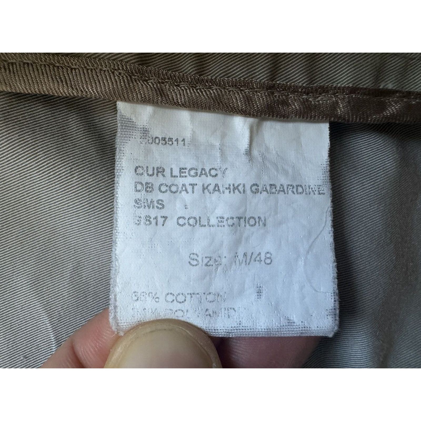 Our Legacy Vintage Our Legacy SS17 DB Khaki Gabardine Coat Size US M / EU 48-50 / 2 - 9 Thumbnail