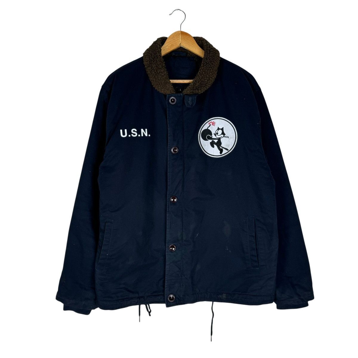 Other ❄️USN X FELIX N1 SHERPA REPRODUCTION JACKET Size US L / EU 52-54 / 3 - 1 Thumbnail