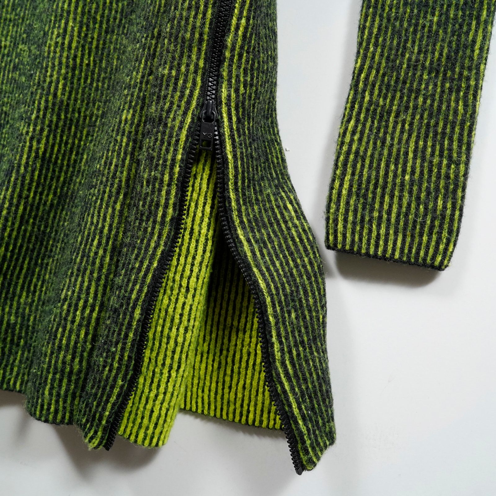 Y-3 Y-3 Yohji Yamamoto Knit Dress Green Black Striped XS Bodycon Size XS / US 0-2 / IT 36-38 - 5 Thumbnail