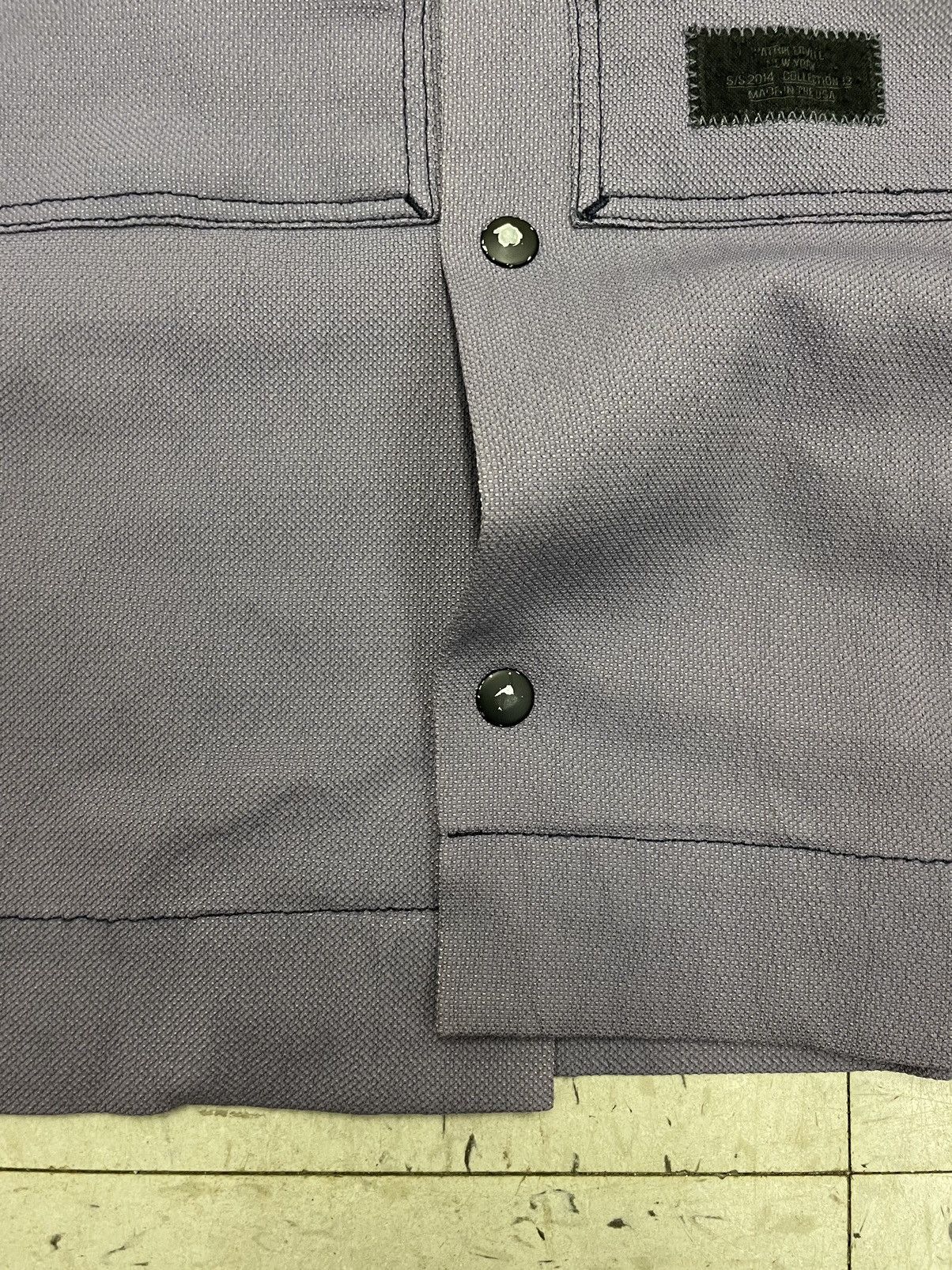 Patrik Ervell Shirt Jacket Nylon Snap Up Zip Pocket SS 2014 Lavender Size US M / EU 48-50 / 2 - 9 Thumbnail