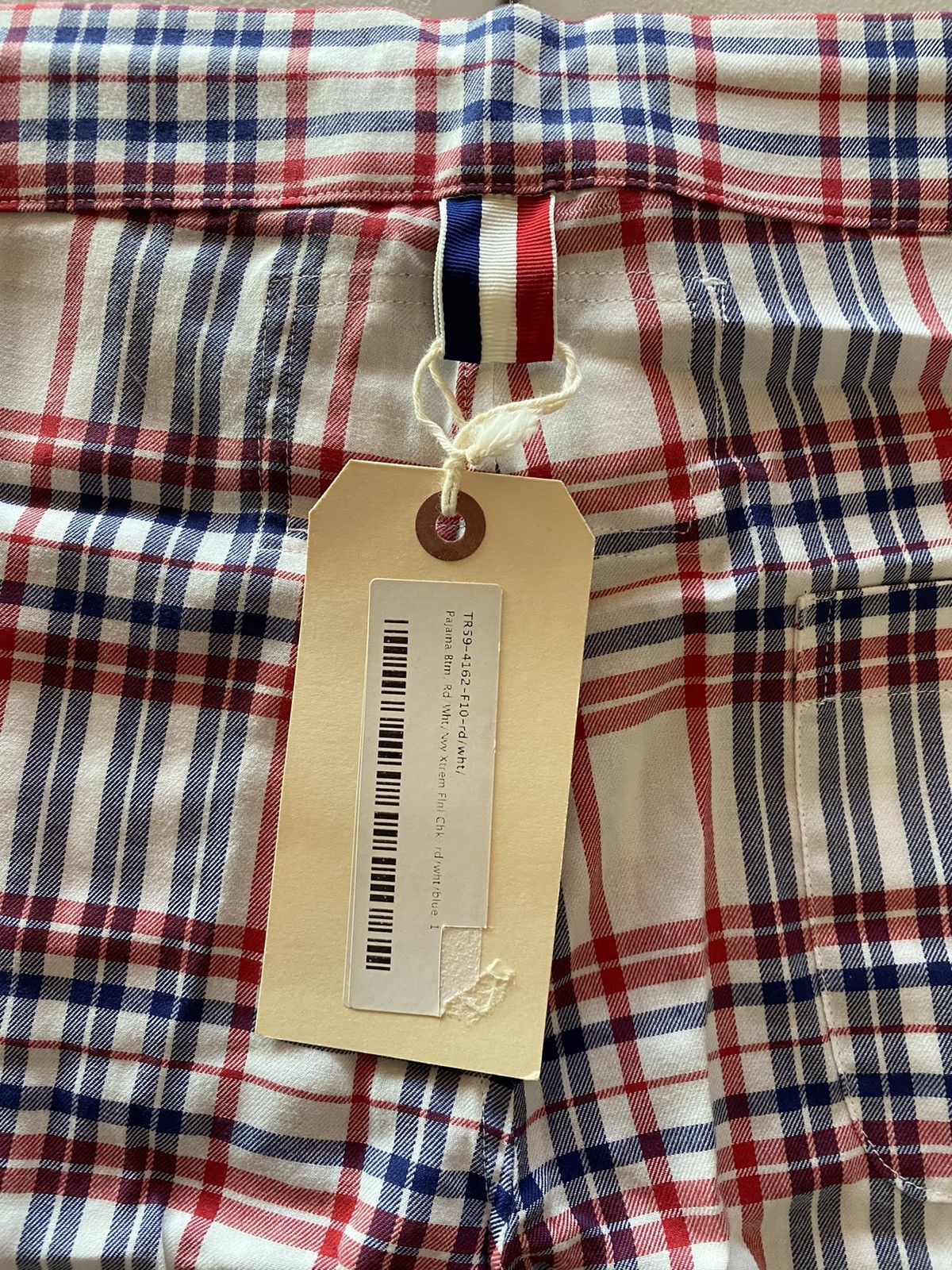 Thom Browne Thom Browne r/w/b xtreme flannel check pajama bottom 1 NWT Size US 35 - 12 Thumbnail