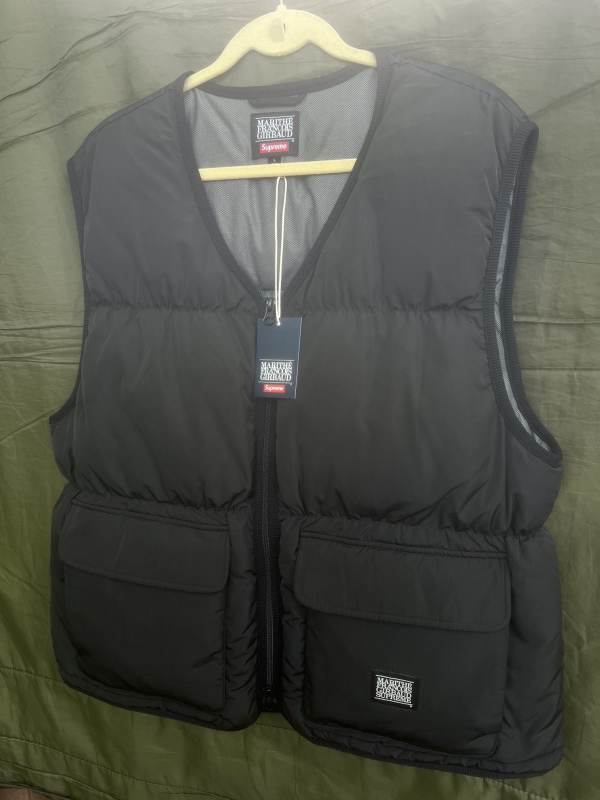 Supreme/Girbaud Down Puffer Vest ジャケット Marithe + Francois