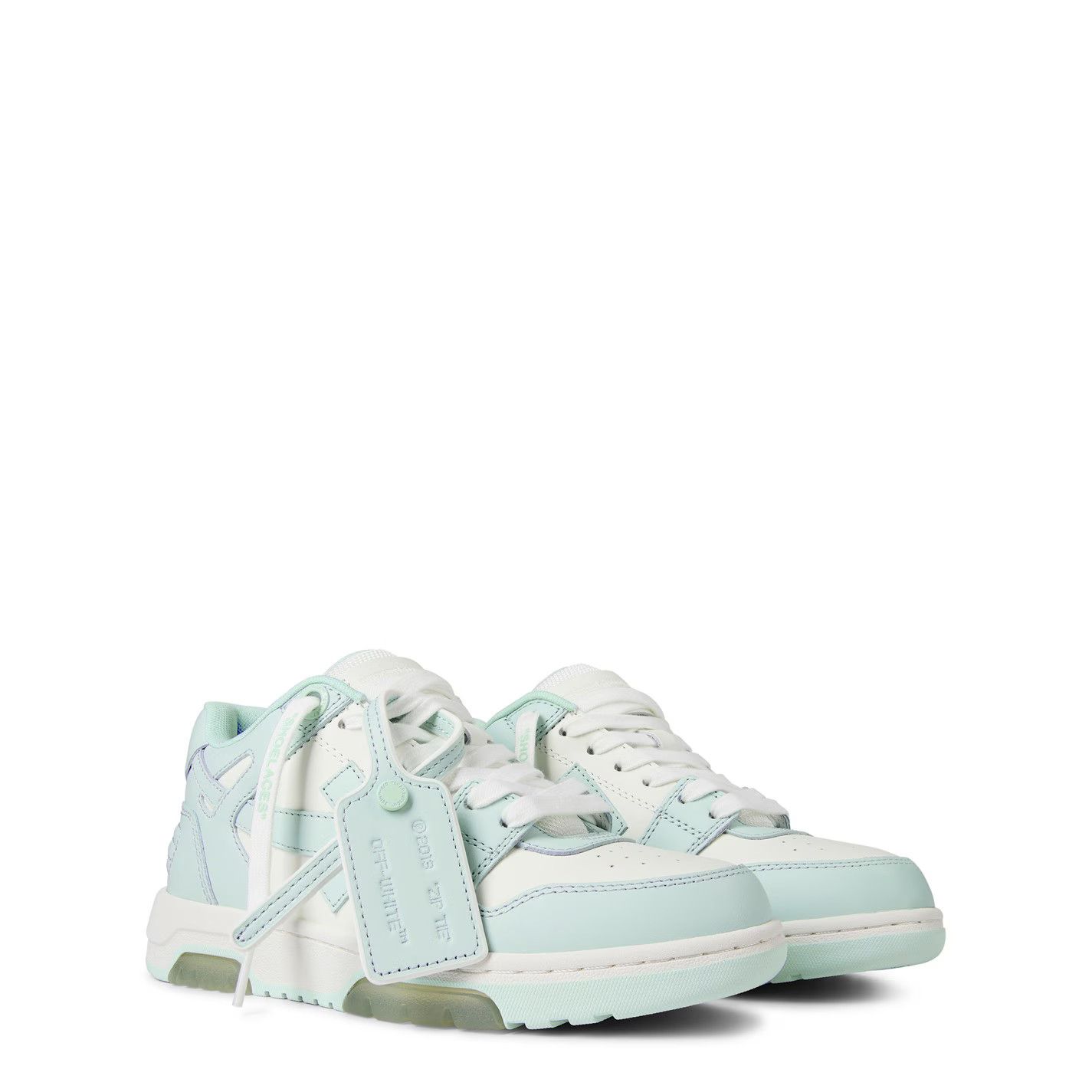 Off-White o1g2r1mq1224 Office Trainer in White & SeaFoa Size US 11 / IT 41 - 3 Thumbnail