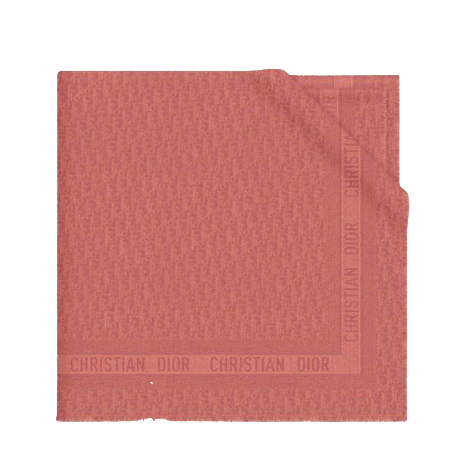 image of Dior - Pink Dior Oblique Shawl, Women's