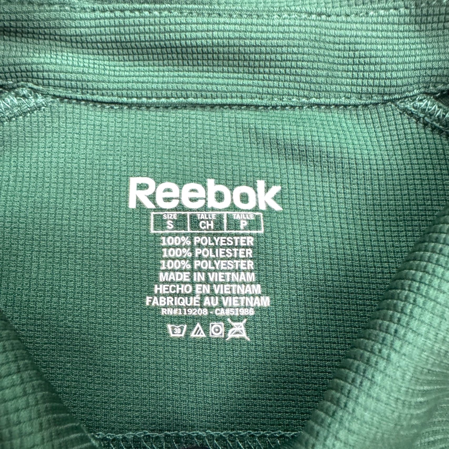 Reebok Reebok Polo Shirt Mens Small Green Short Sleeve Performance Size US S / EU 44-46 / 1 - 7 Thumbnail