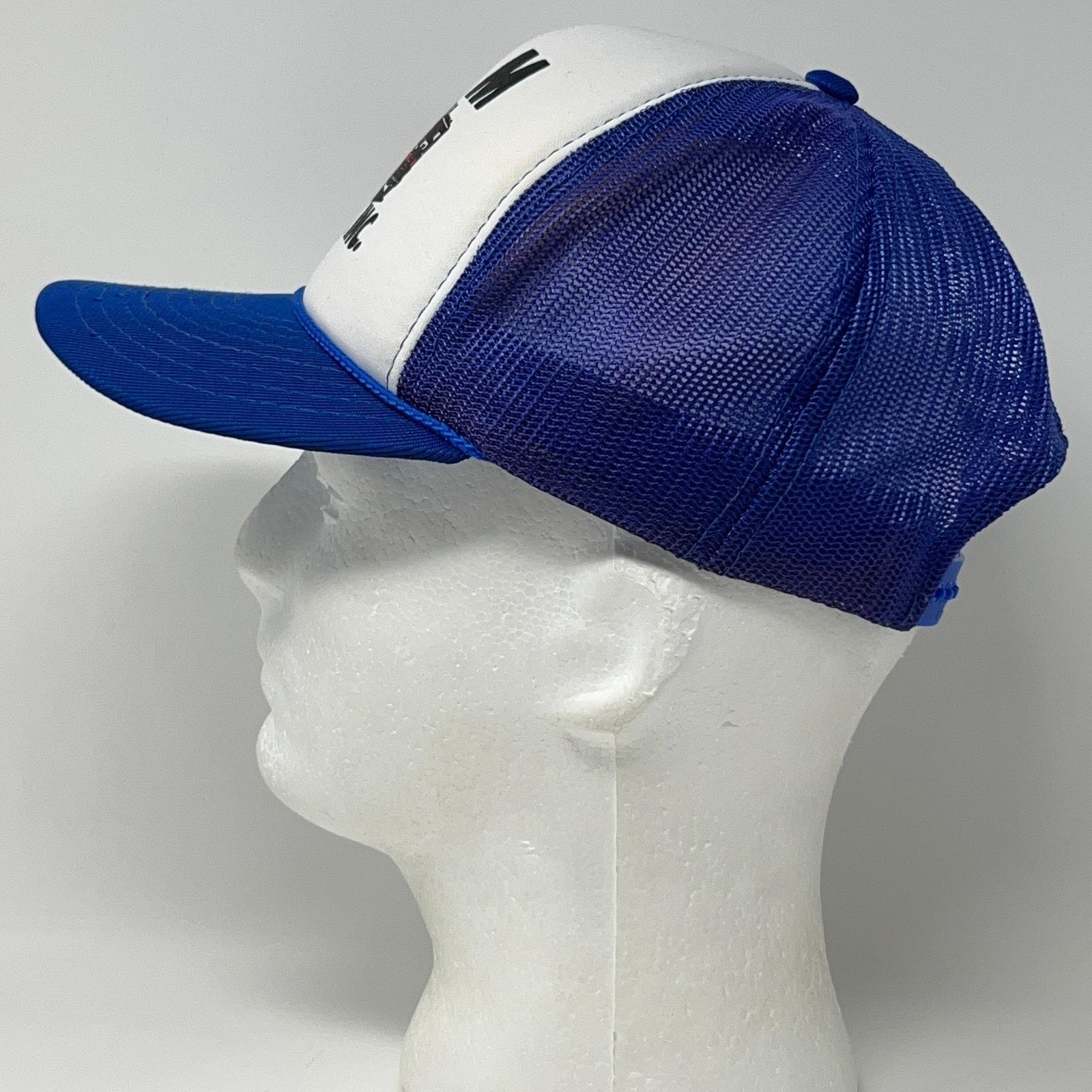 Hanes Vintage 80s C&M Delivery Trucker Hat Baseball Cap Blue Size ONE SIZE - 6 Thumbnail