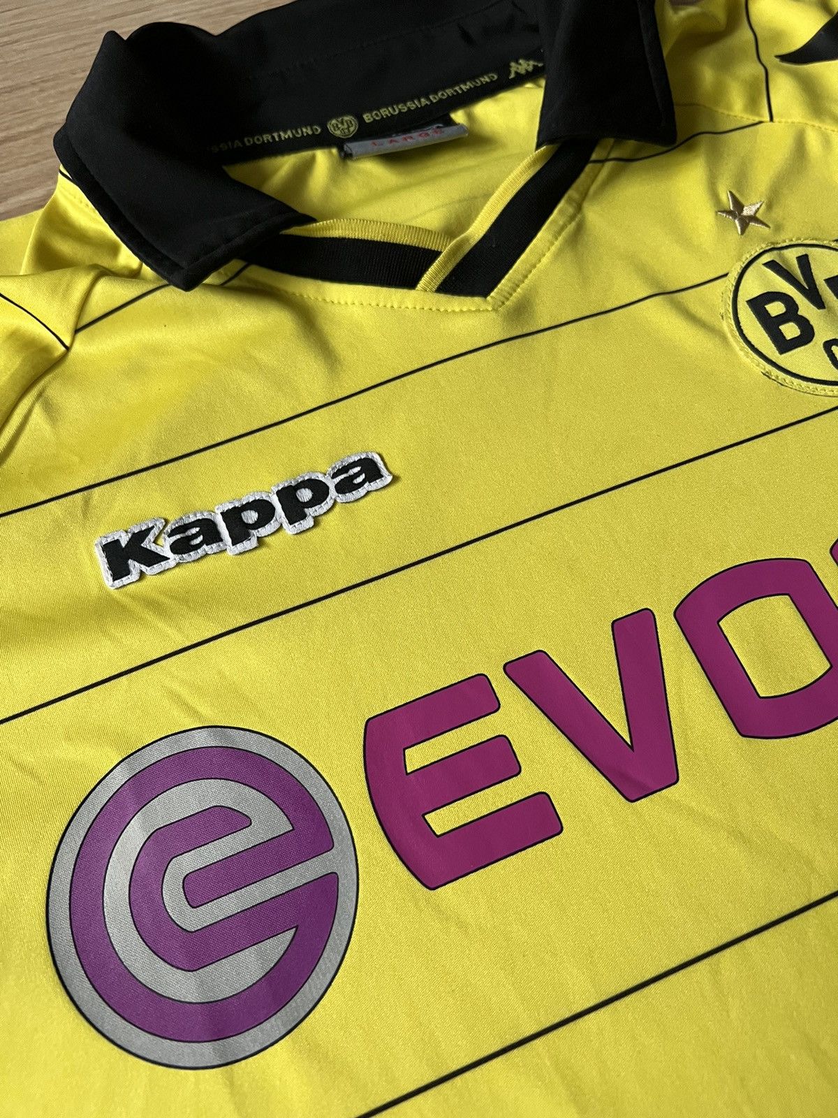 Kappa Kappa Borussia Dortmund BVB 2010-2011 Home Kit Soccer Jersey Size US L / EU 52-54 / 3 - 3 Thumbnail