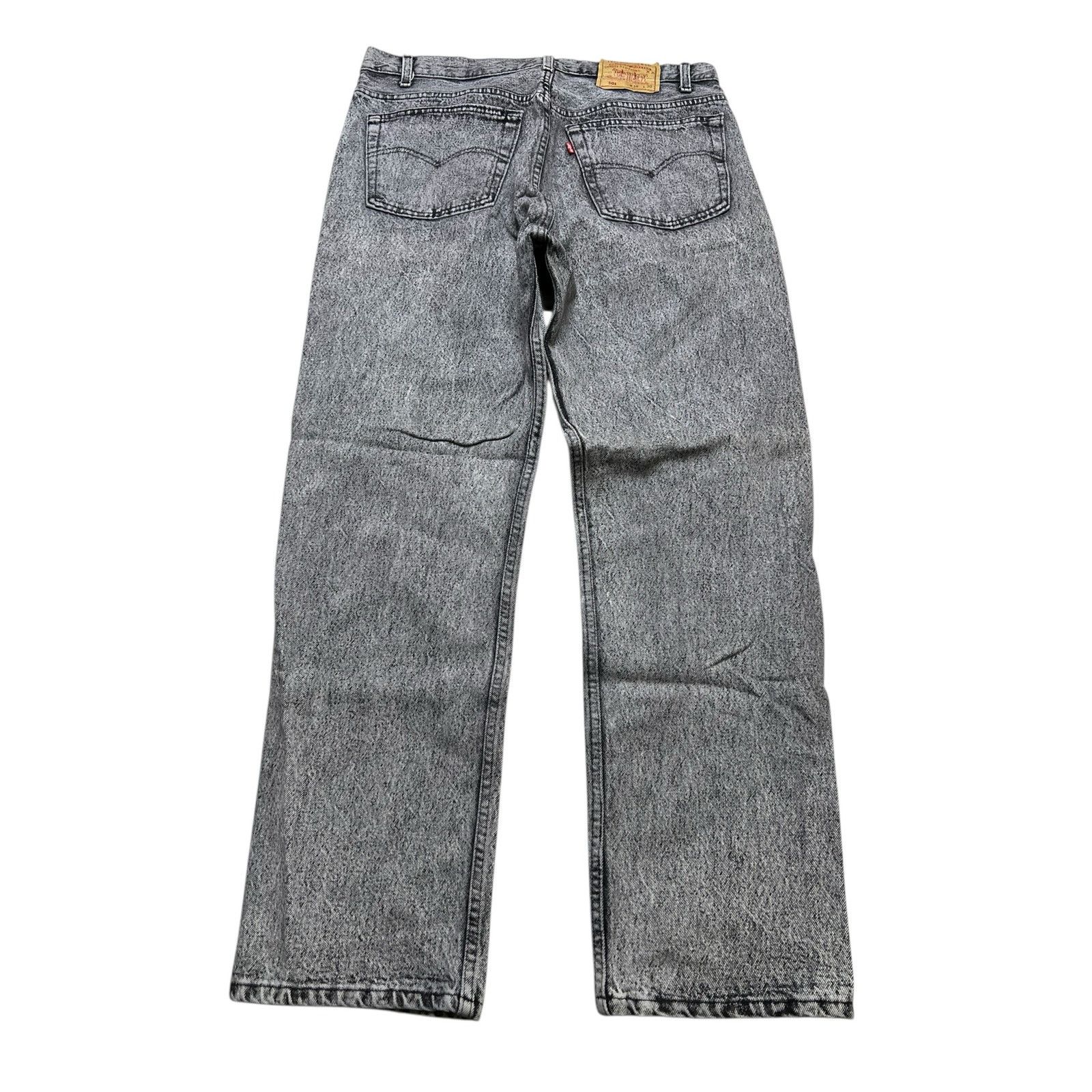 Levi's Levi’s 501 Acid Wash Jeans Men’s 38x30 Gray Actual 35x30 Size US 38 / EU 54 - 2 Thumbnail
