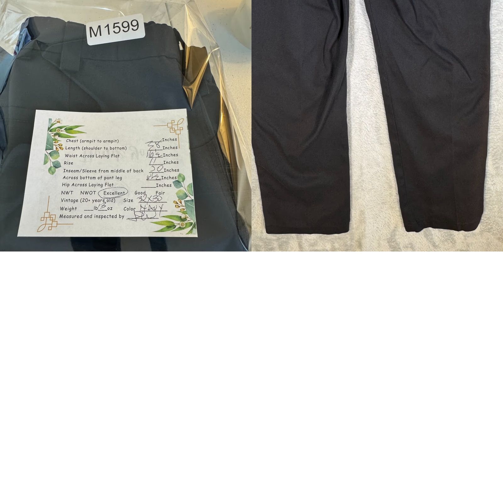 Dickies Dickies 874 Men's Work Pants 32x30 Black Polyester High Rise Straight Leg Workwear Size US 32 / EU 48 - 8 Thumbnail