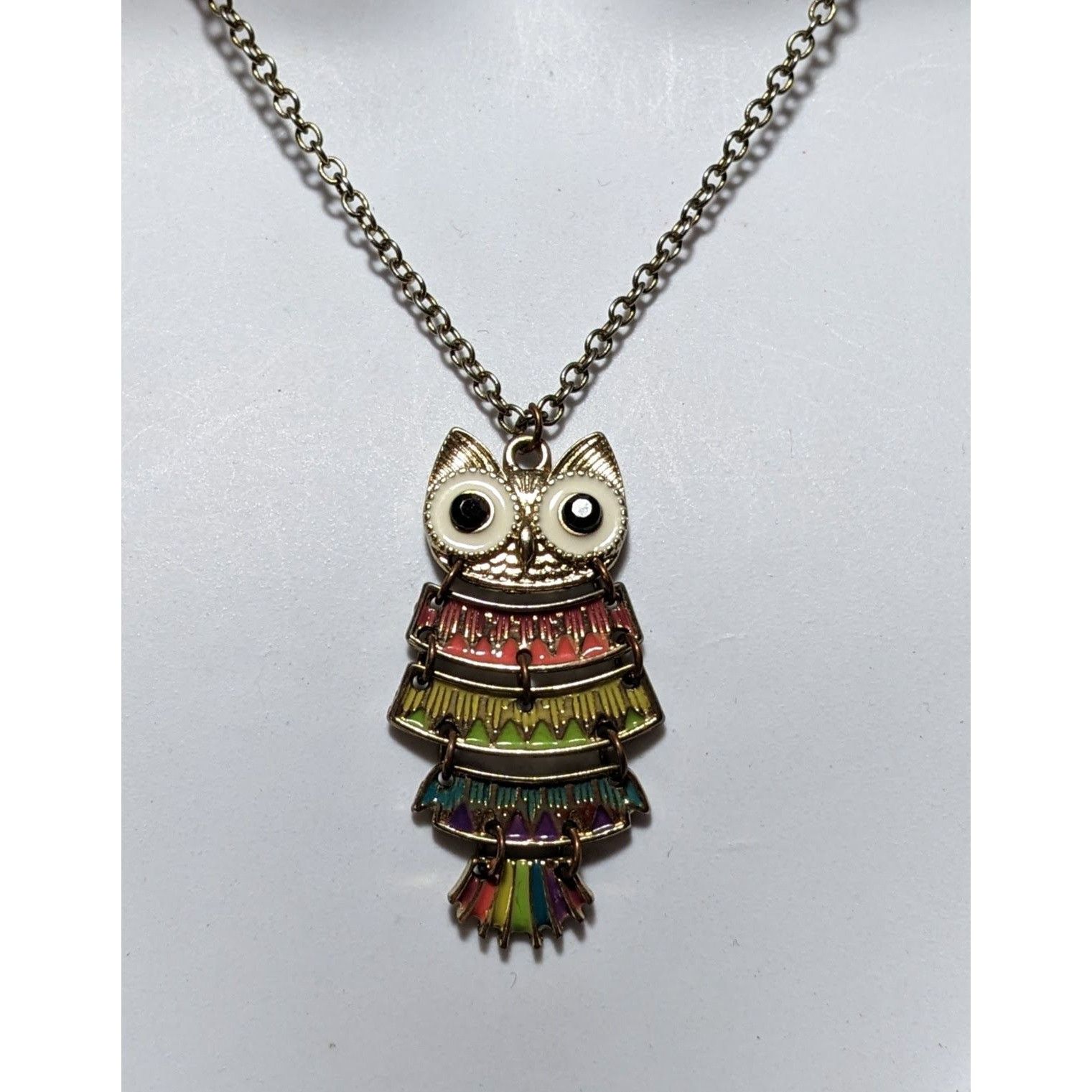 Other Rainbow Articulated Owl Necklace Size ONE SIZE - 5 Thumbnail