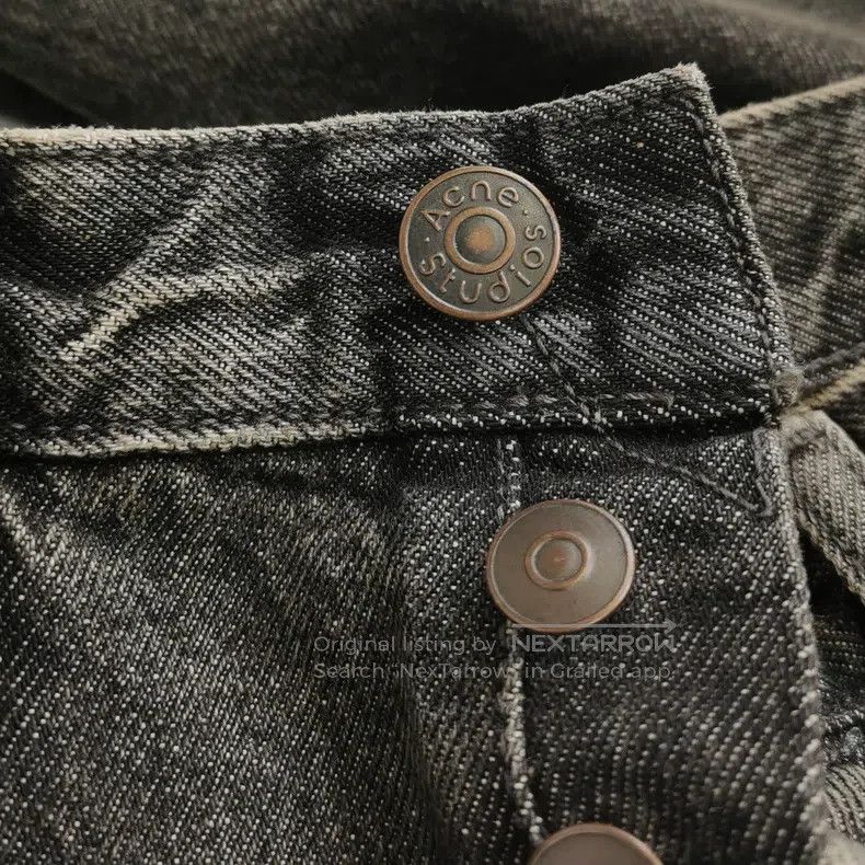 Acne Studios Acne Studios 100% Cotton Solid Color Denim Pants Size US 30 / EU 46 - 3 Thumbnail