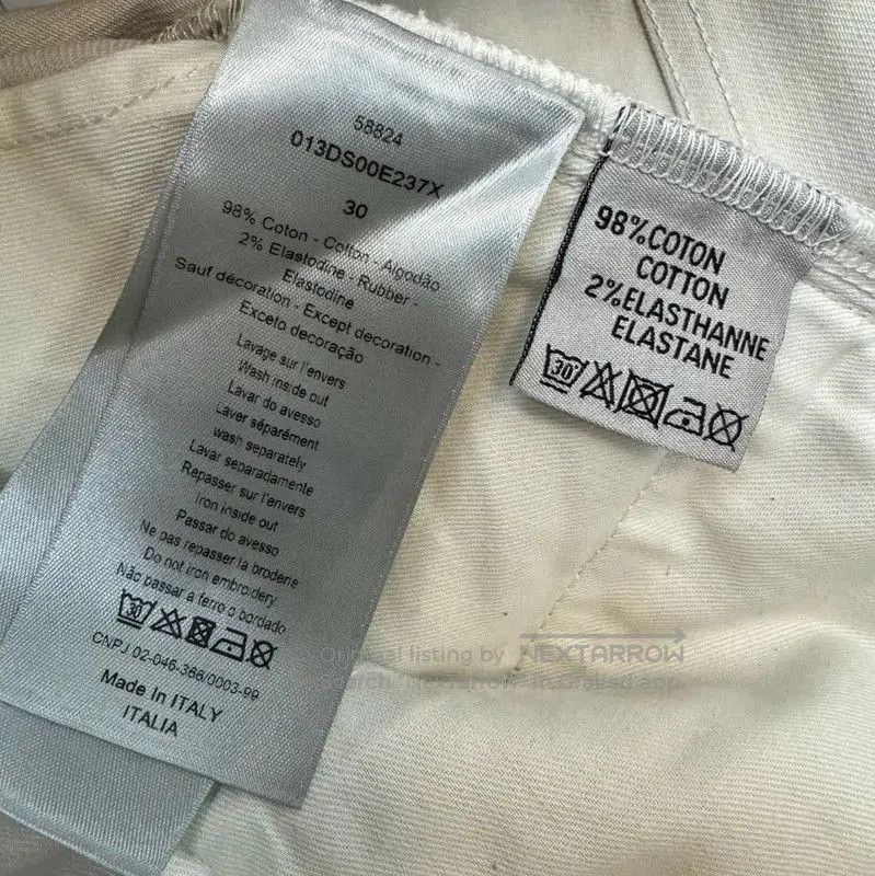 Other Dior Men's Casual Trousers in White Cotton . Size US 27 - 5 Thumbnail