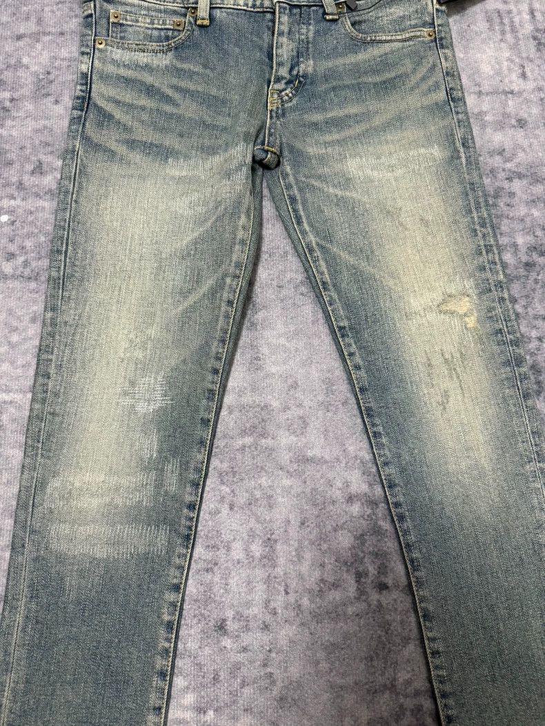 Saint Laurent Paris Saint Laurent Paris 13fw cat paw abrasion erosive damage je Size US 26 / EU 42 - 3 Thumbnail