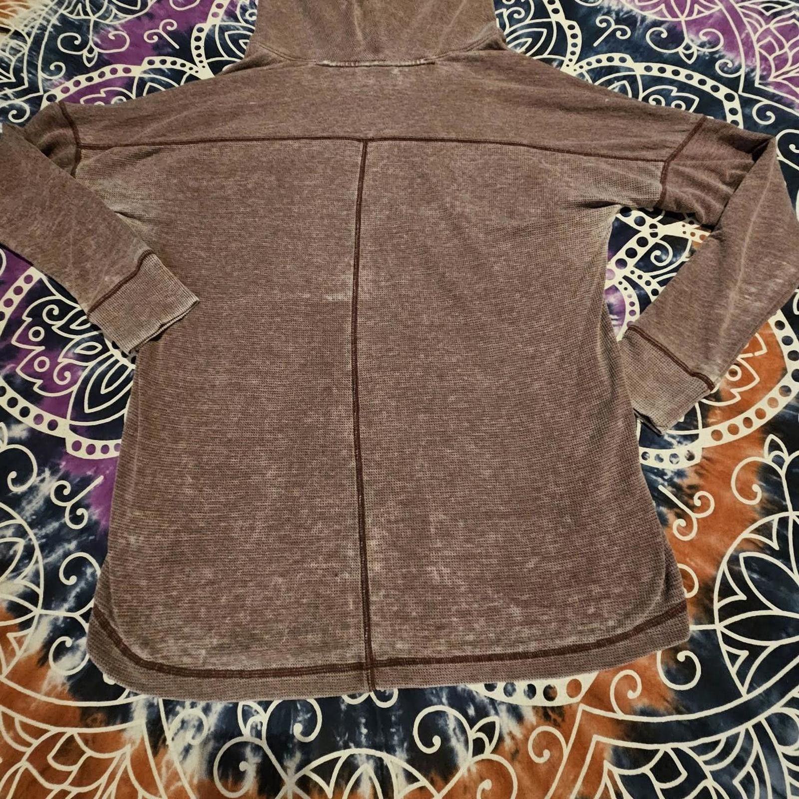 Lucky Brand Lucky Brand Women's Burgundy Sweatshirt Size M / US 6-8 / IT 42-44 - 8 Thumbnail