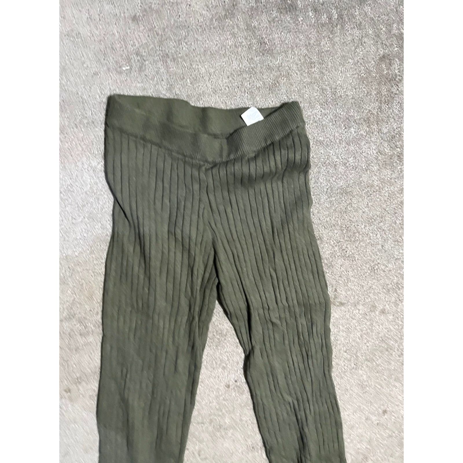 Gap Gap Pants Army Green Modal Knit PM Petite Women Size 32" / US 10 / IT 46 - 2 Thumbnail