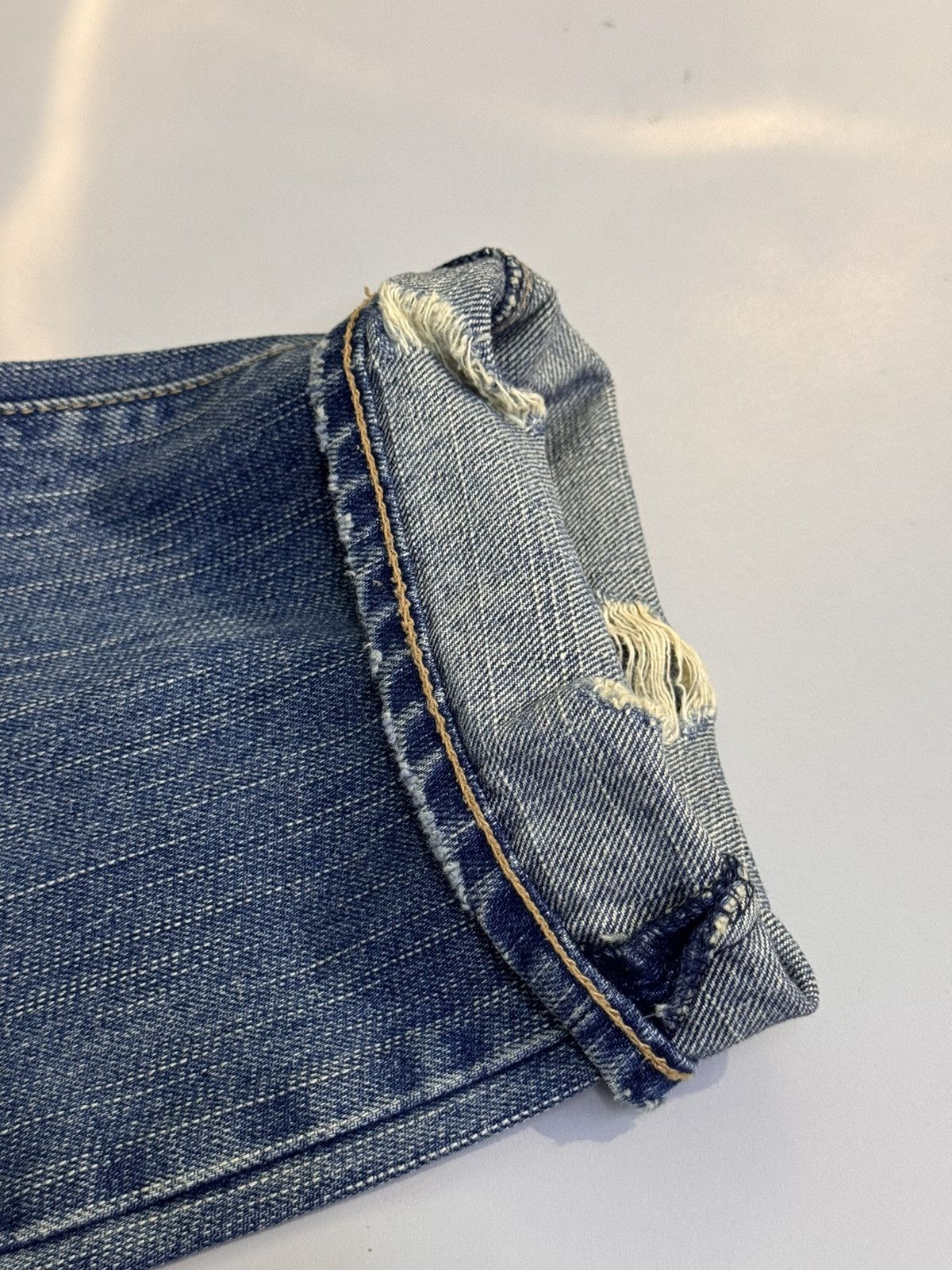 PPFM PPFM Japanese Leather Pie Jeans Size 33 inches Size US 33 - 13 Thumbnail