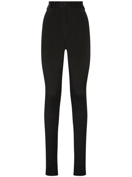 Dolce & Gabbana DOLCE & GABBANA Women Straight Pants FTCXCT FURLEN0000 Black Size 27" / US 4 / IT 40 - 1 Thumbnail