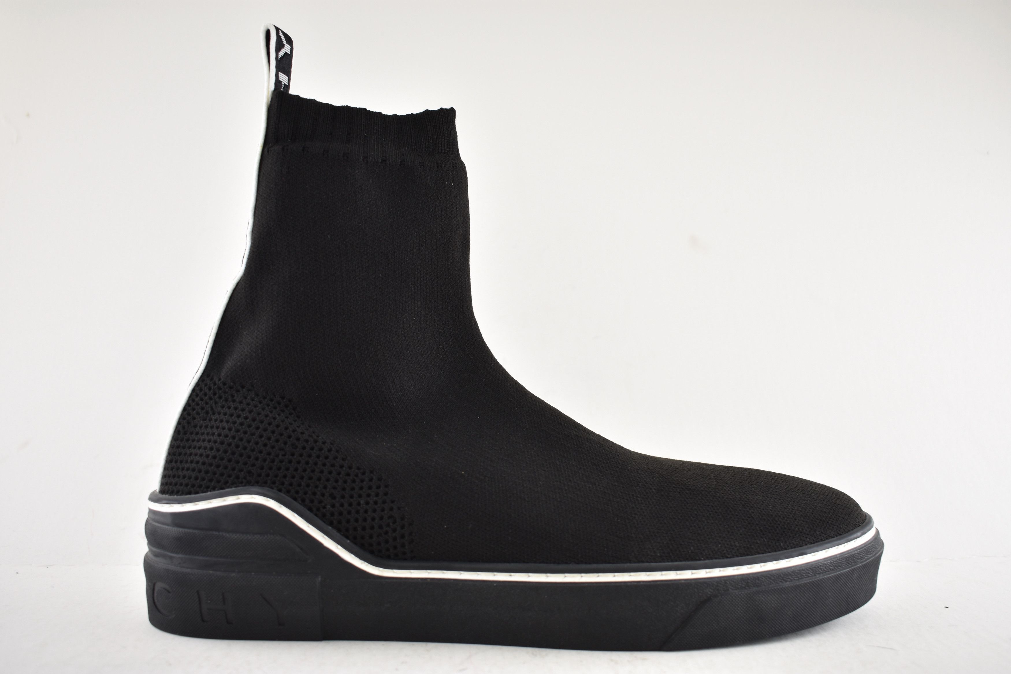 Givenchy George V Sock White High Top Knit Trainer Sneaker 43 10 Size US 10 / EU 43 - 2 Thumbnail