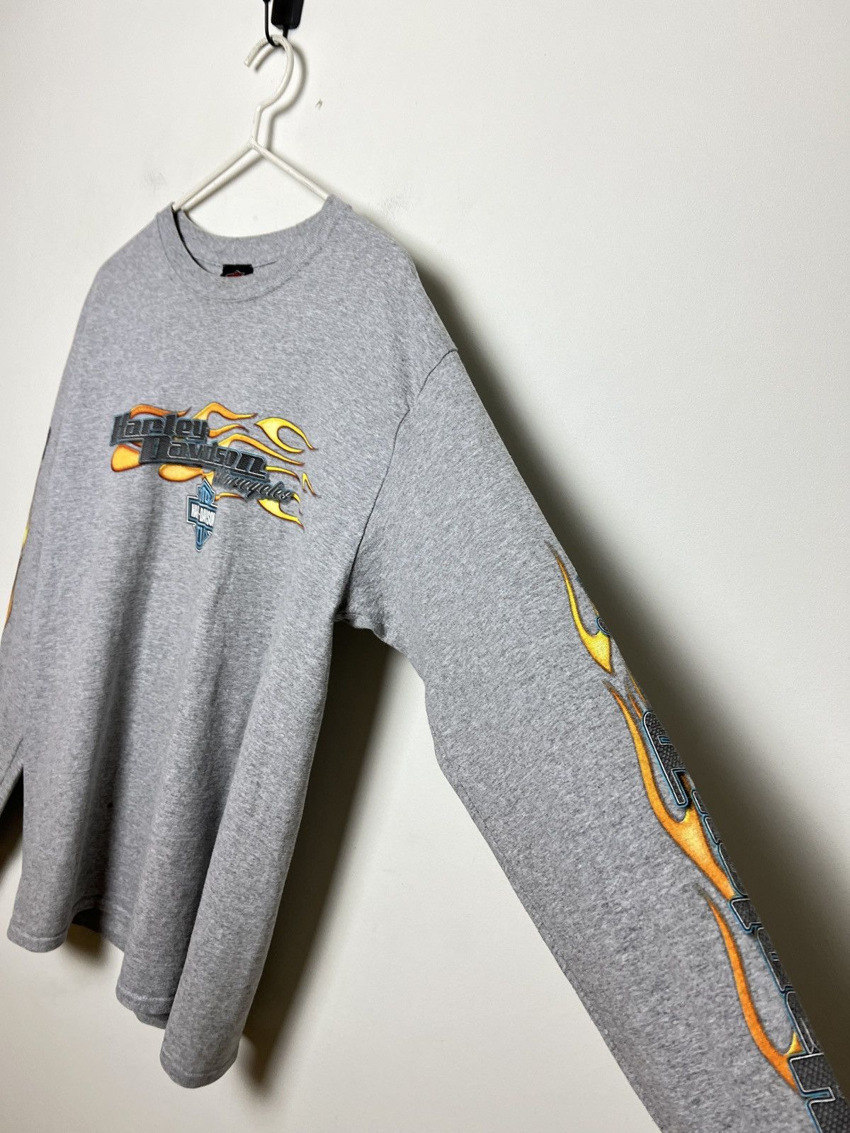 Harley Davidson harley davidson y2k lazy boys flames longsleeve vintage Size US M / EU 48-50 / 2 - 7 Thumbnail