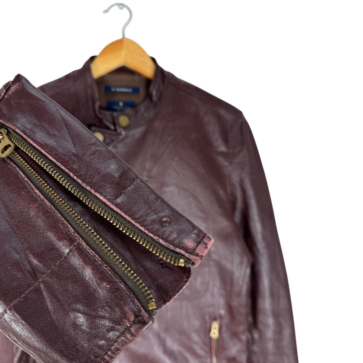 Paul Smith 🔥R NEWBOLD PAUL SMITH SHEEP LEATHER BIKERS JACKET Size US M / EU 48-50 / 2 - 5 Thumbnail