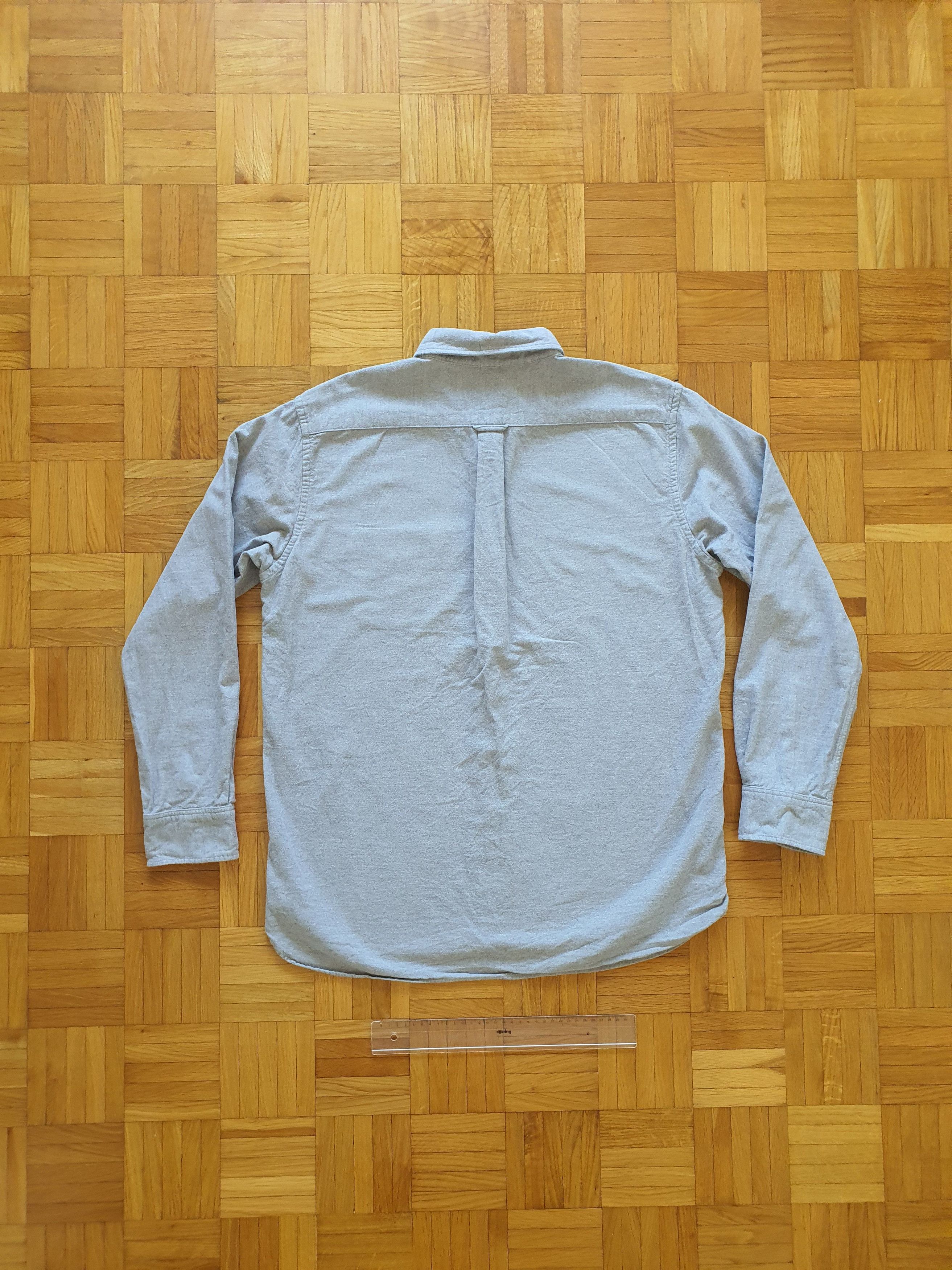 Muji Casual Flannel Button Down Shirt - Gray Size US L / EU 52-54 / 3 - 2 Thumbnail