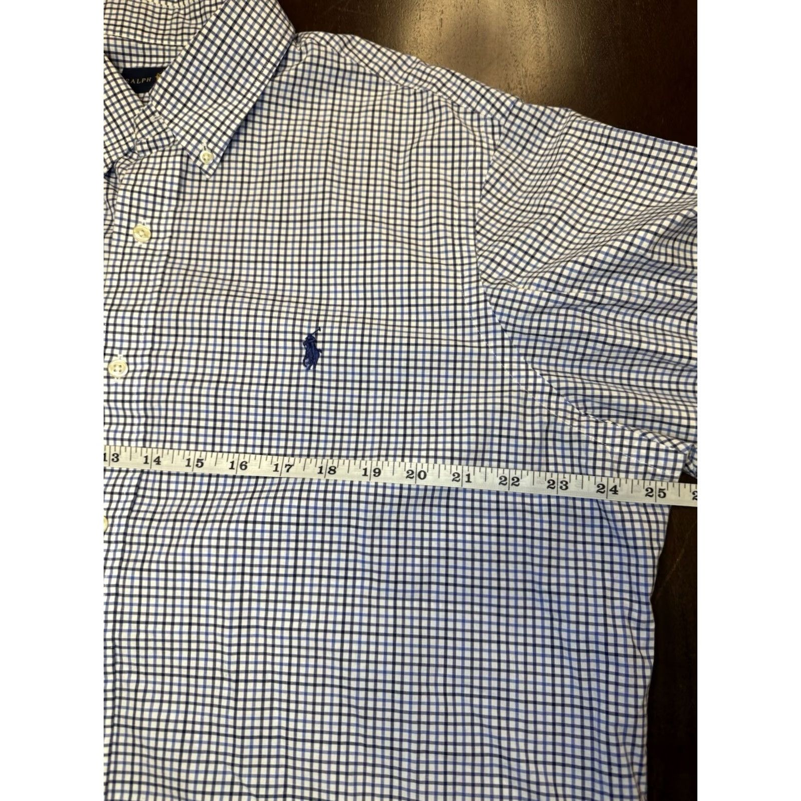 Polo Ralph Lauren Polo Ralph Lauren Button-Up Shirt XL Classic Fit Plaid White Blue, Button-Down Collar, Long Sleeve, Woven Cotton, Men’s Shirt Size US XL / EU 56 / 4 - 6 Thumbnail